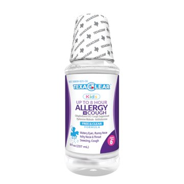 TexaClear Kids Allergy Relief Liquid, 8 oz