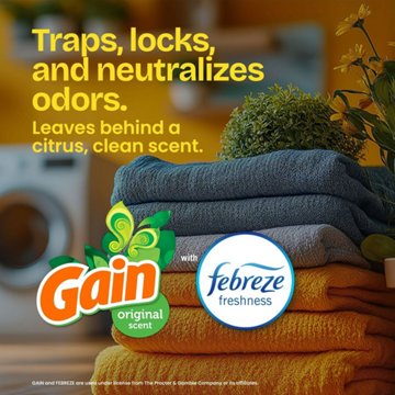 Glad ForceFlex Kitchen Drawstring Trash Bags, 13 Gallon - Febreze Gain, 40 ct