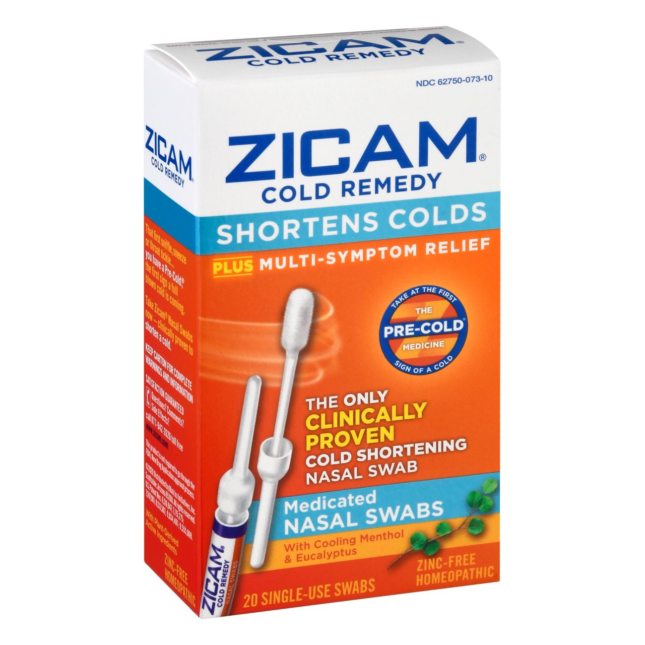 Zicam Cold Remedy Nasal Swabs Shop Herbs & homeopathy at HEB