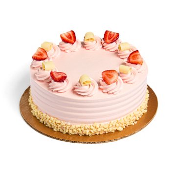 H-E-B Bakery Strawberry Betterceme White Cake, 10"