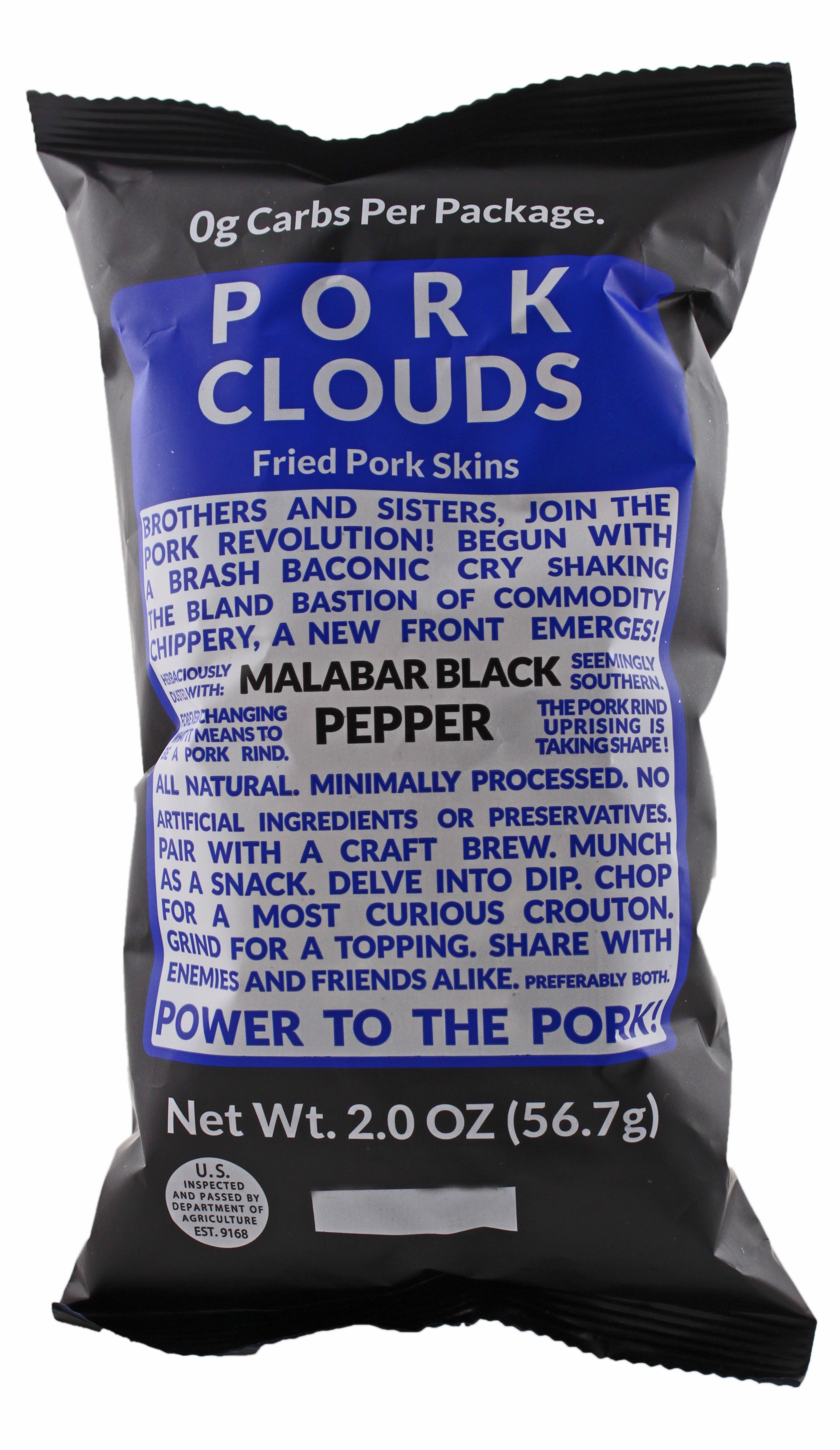 Pork Clouds Malbar Black Pepper Pork Rinds Shop Chips at HEB