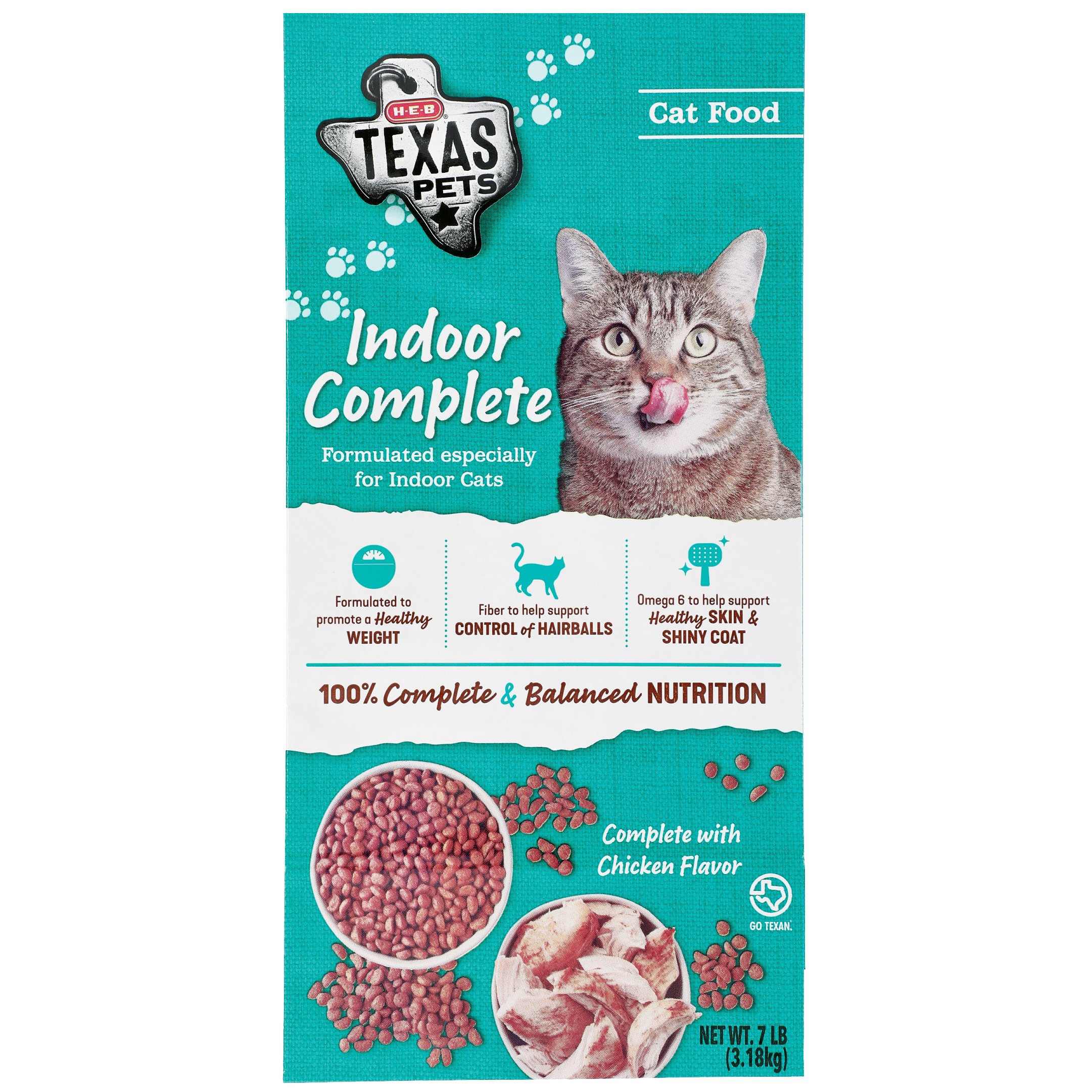 H-E-B Texas Pets Indoor Complete Formula Dry Cat Food, 7 lb | Low