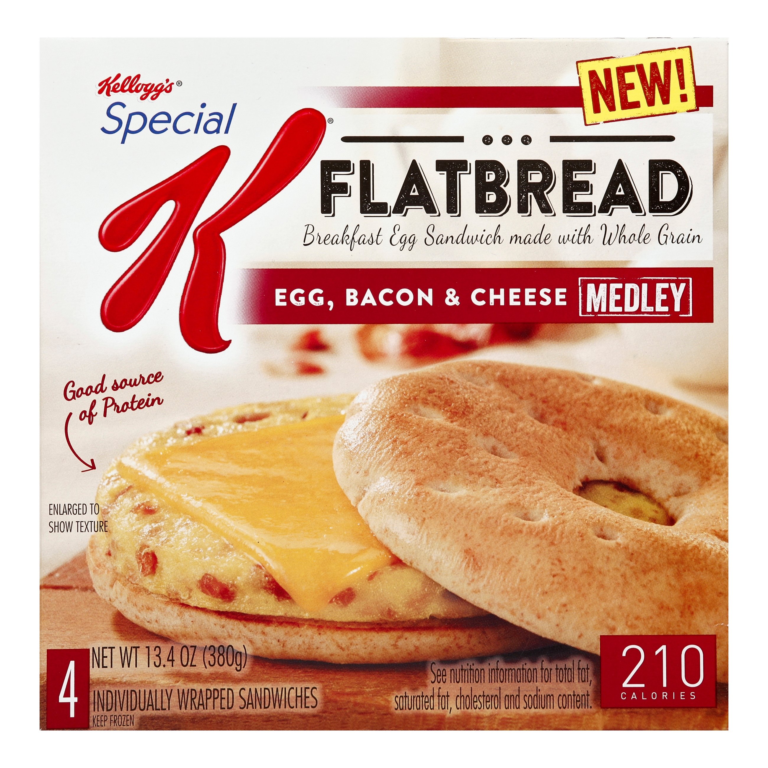 Kellogg's Special K Bacon, Egg & Cheese Medley Flatbread Breakfast ...