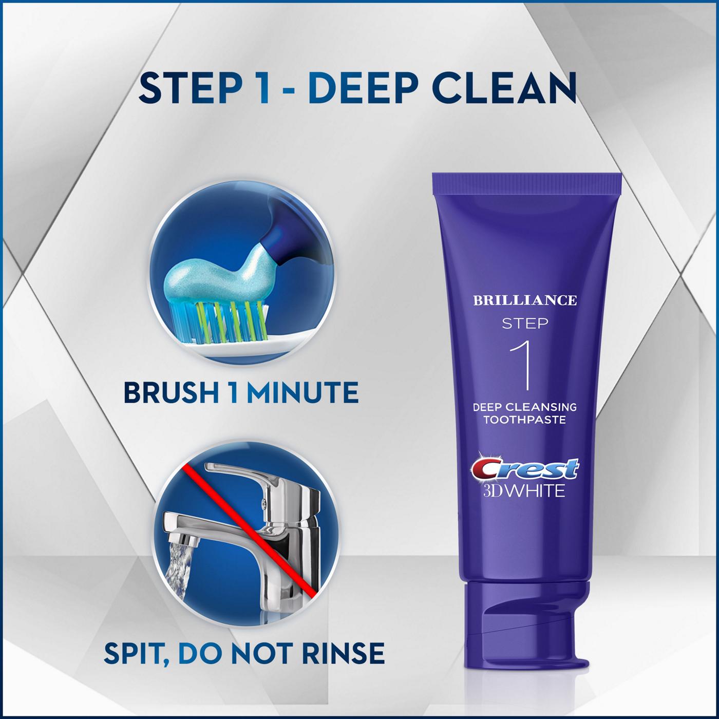 Crest 3D White Brilliance + Whitening Two-step Toothpaste; image 4 of 9