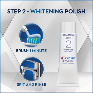 Crest 3D White Brilliance + Whitening Two-step Toothpaste