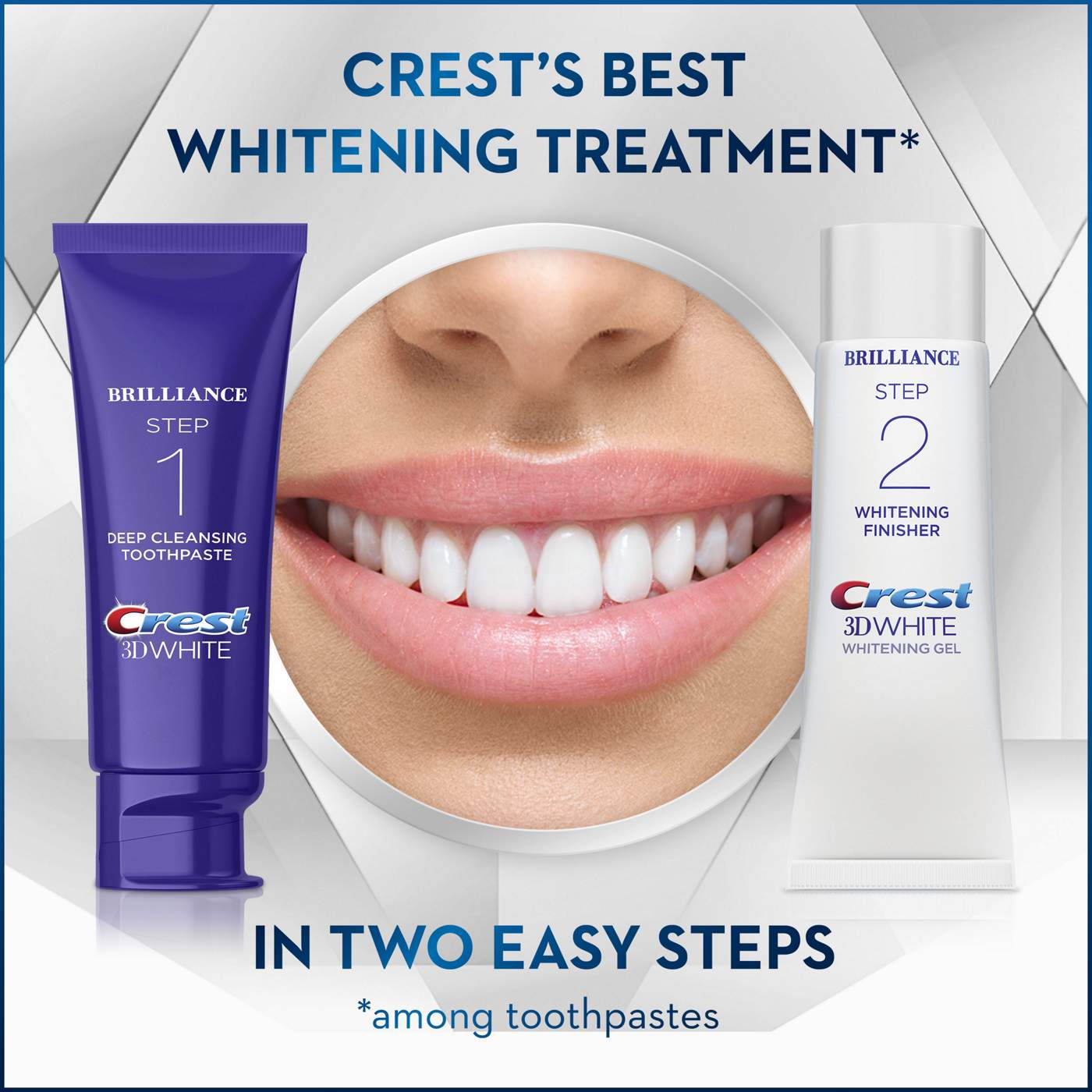 Crest 3D White Brilliance Whitening 2-Step System; image 6 of 9