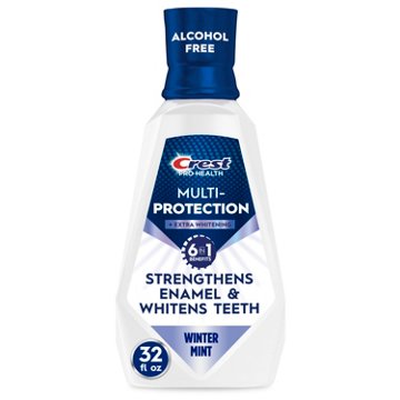 Crest Pro-Health Advanced Mouthwash, Alcohol Free, Extra Whitening, Energizing Mint Flavor, 32oz, 32 oz