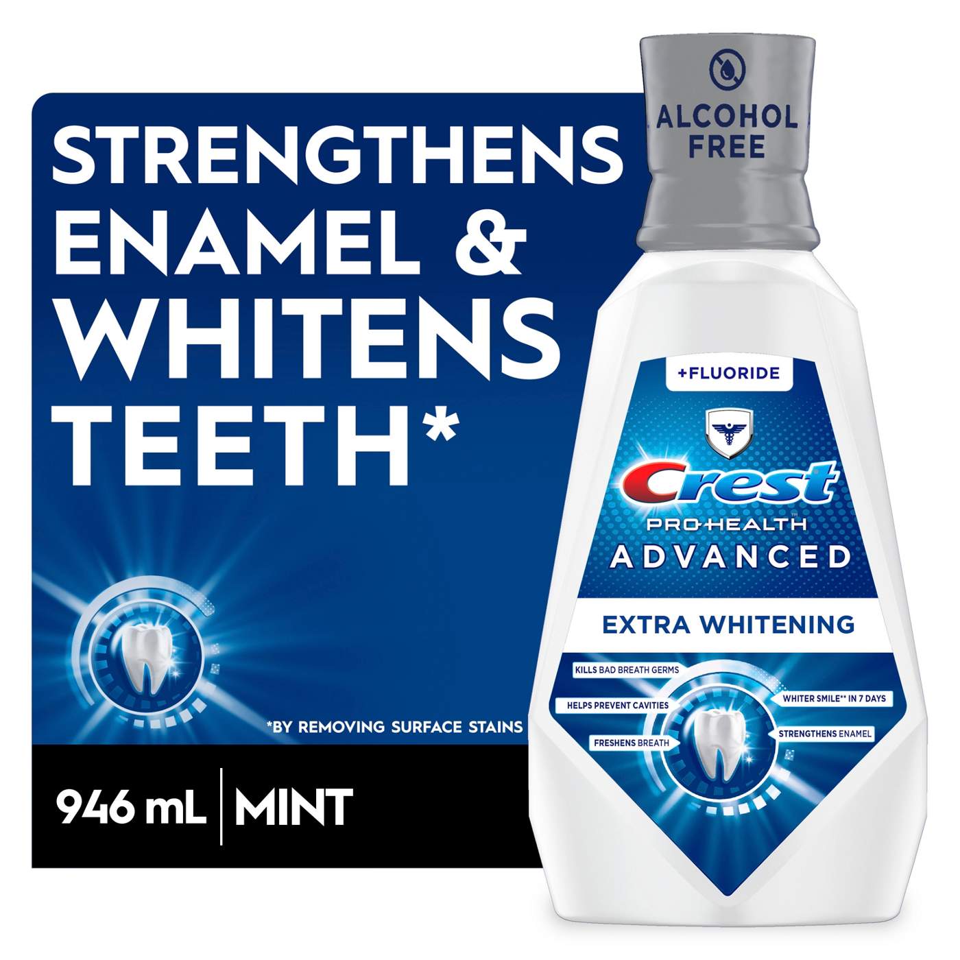 Crest Pro-Health Advanced Extra Whitening Mouthwash; image 3 of 10