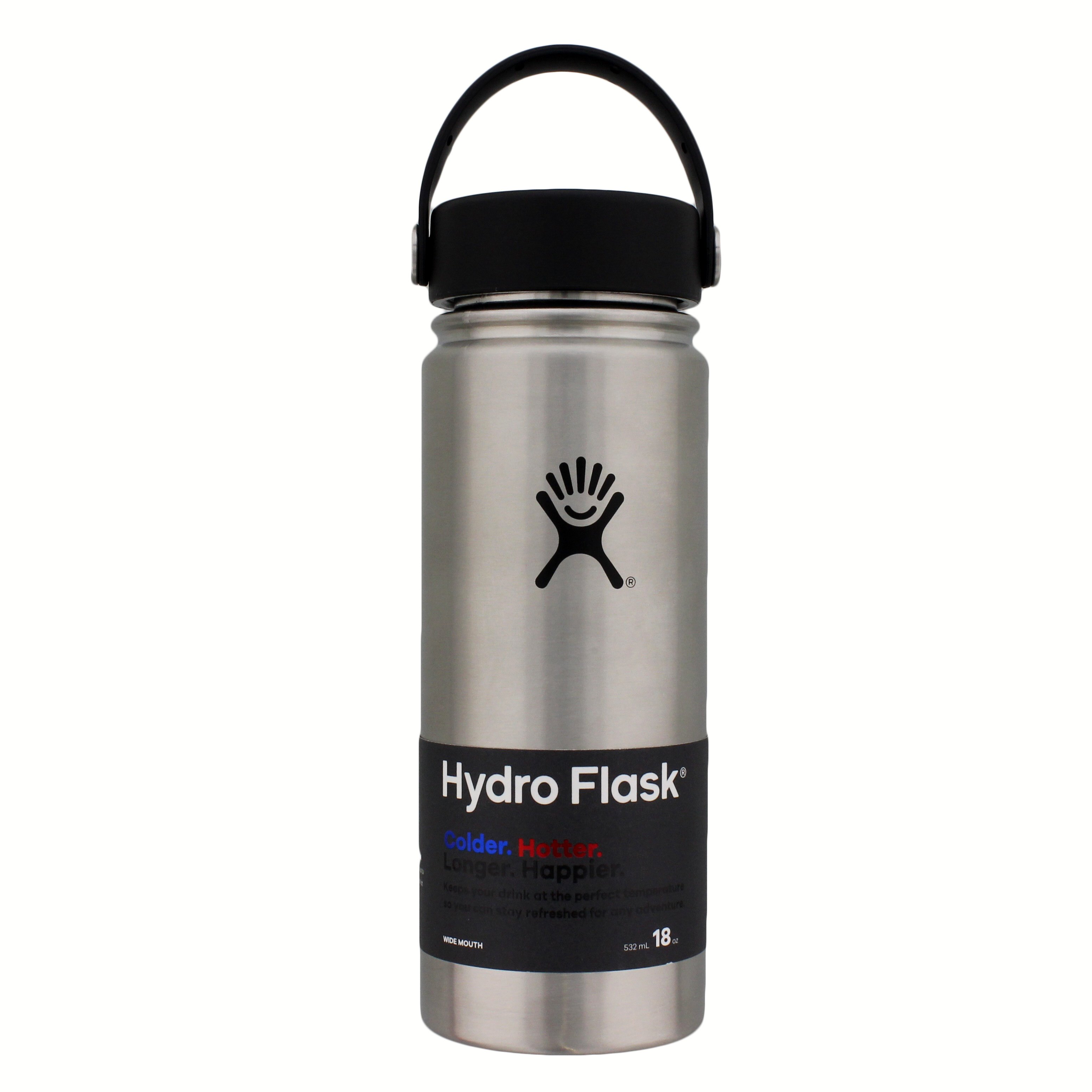 Hydro Flask 18 OZ Wide Mouth Flip Top Classic Stainless - Shop Travel &  to-go at H-E-B