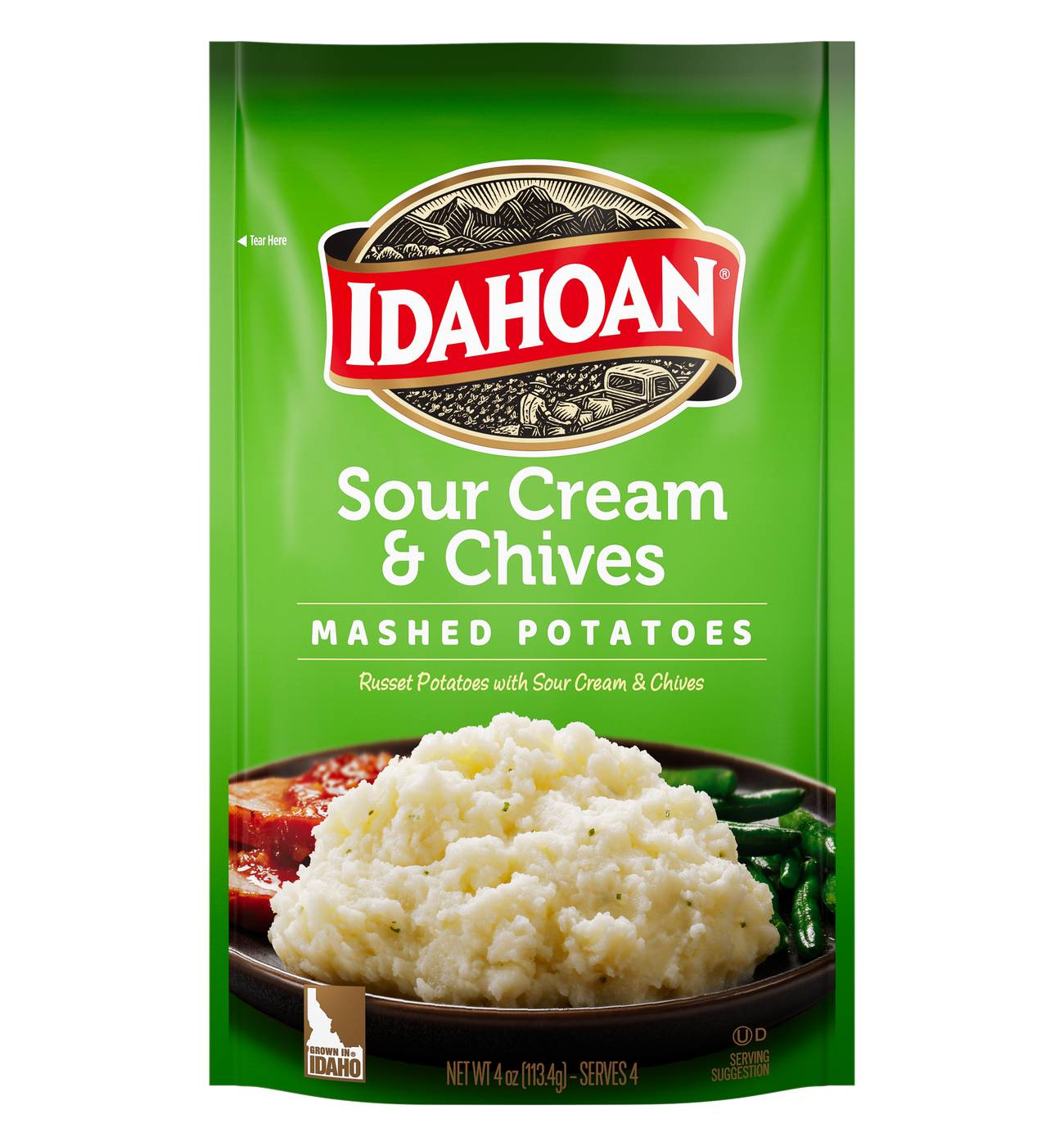 Idahoan Sour Cream and Chives Mashed Potatoes; image 1 of 4