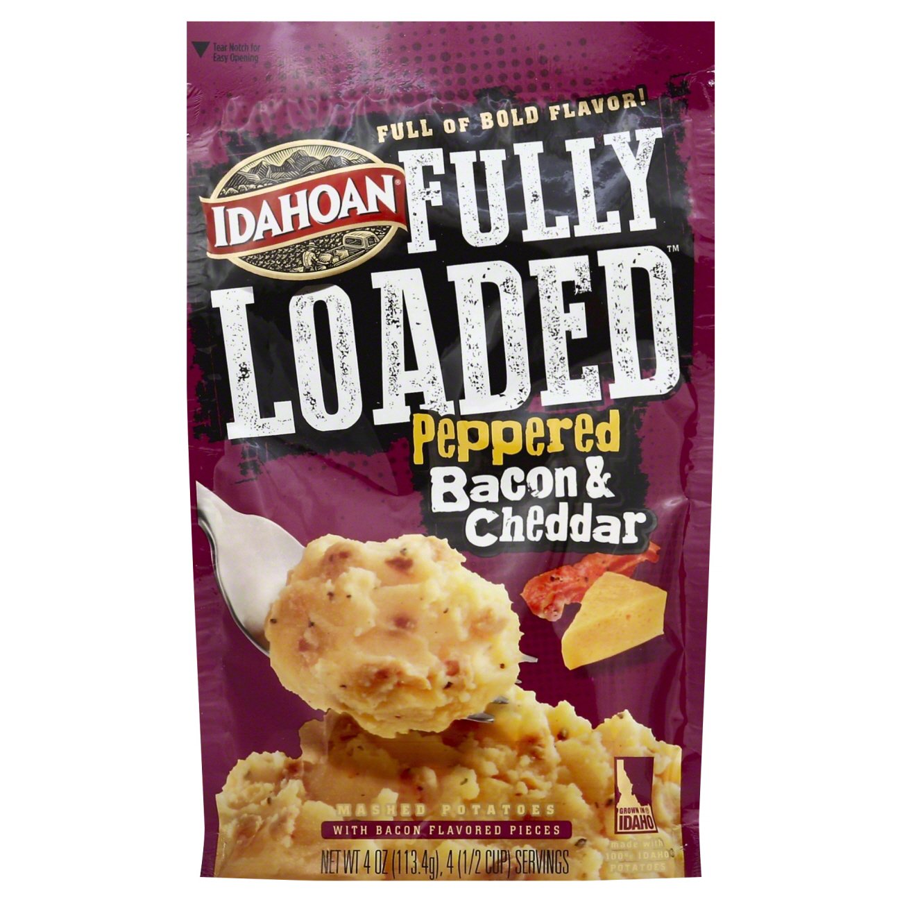 Idahoan Fully Loaded Peppered Bacon Cheddar Mashed Potatoes Shop