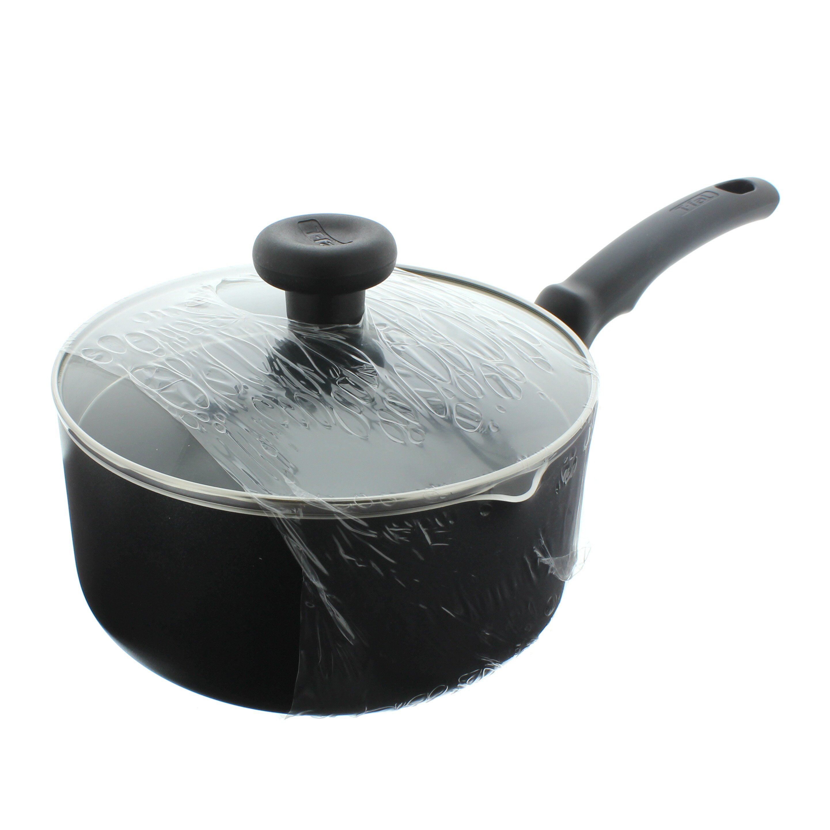 Tfal Soft Handle Black Sauce Pan with Lid Shop Stock Pots & Sauce