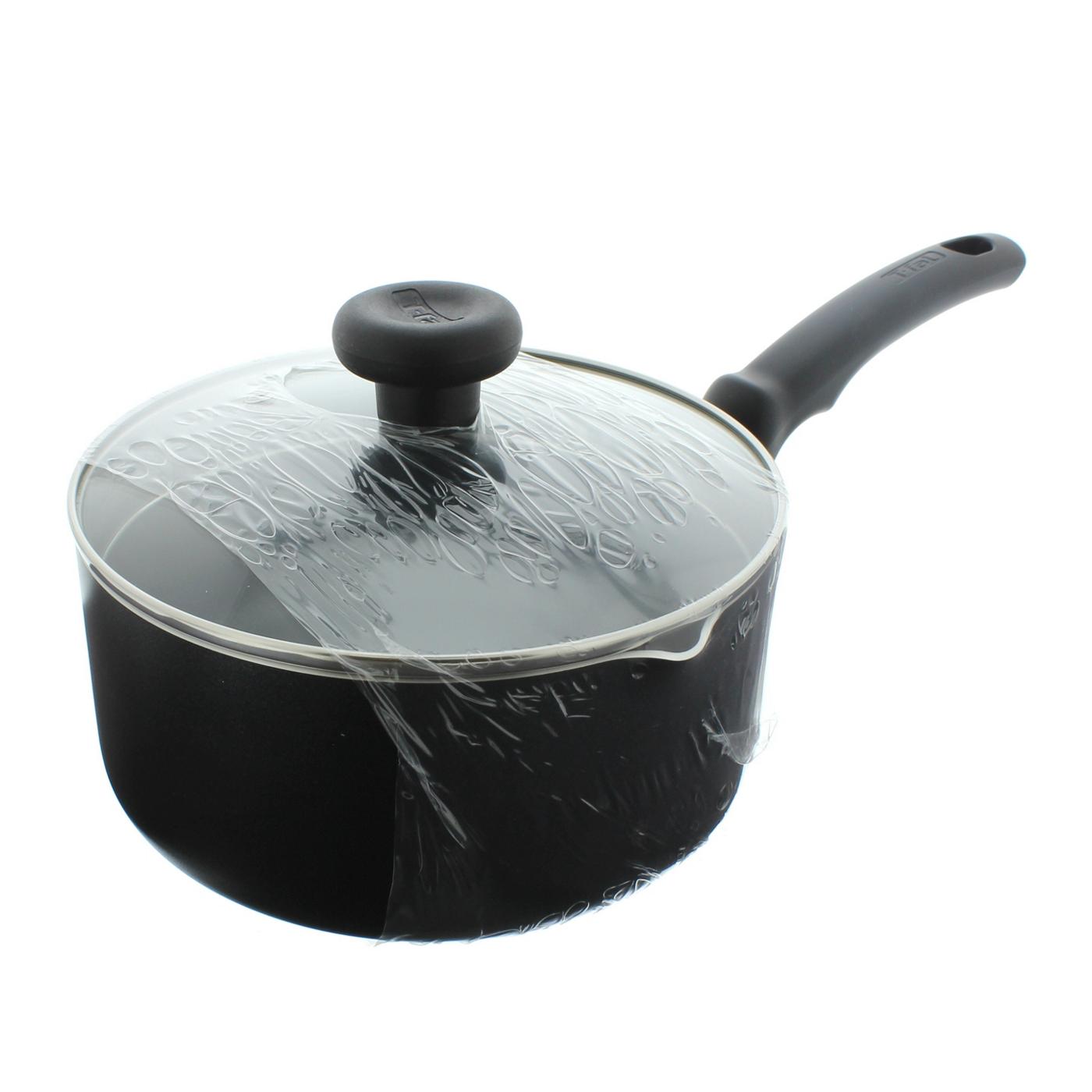 T-fal Soft Handle Black Sauce Pan with Lid; image 1 of 2