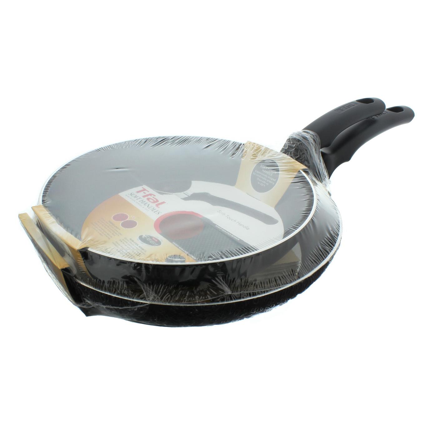 T-fal 9 and 11 in Soft Handles Black Fry Pan Set; image 1 of 2