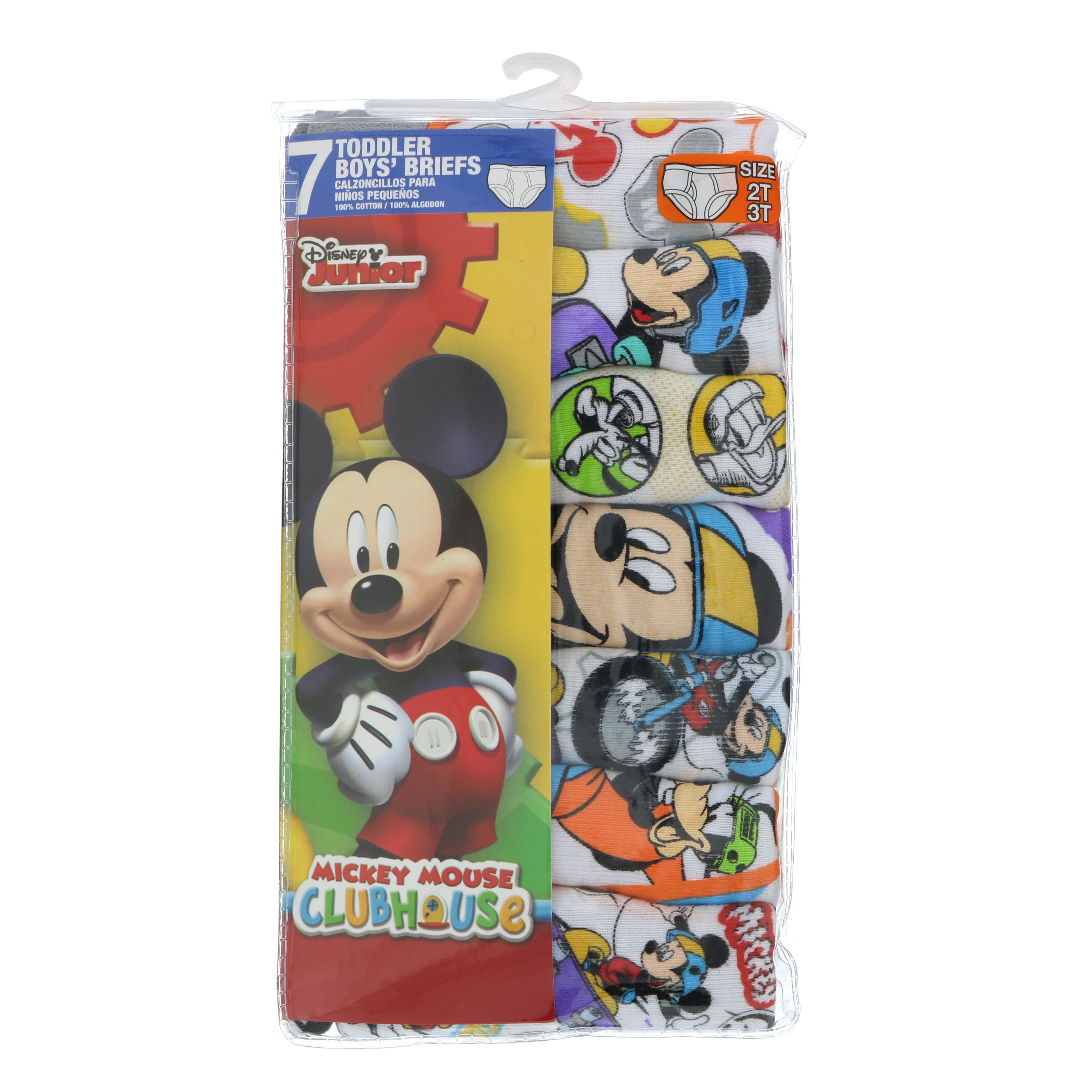 DISNEY MICKEY MOUSE CLUBHOUSE TODDLER BOYS BRIEF SIZE 4T (3 PACKS / 9  PAIRS)