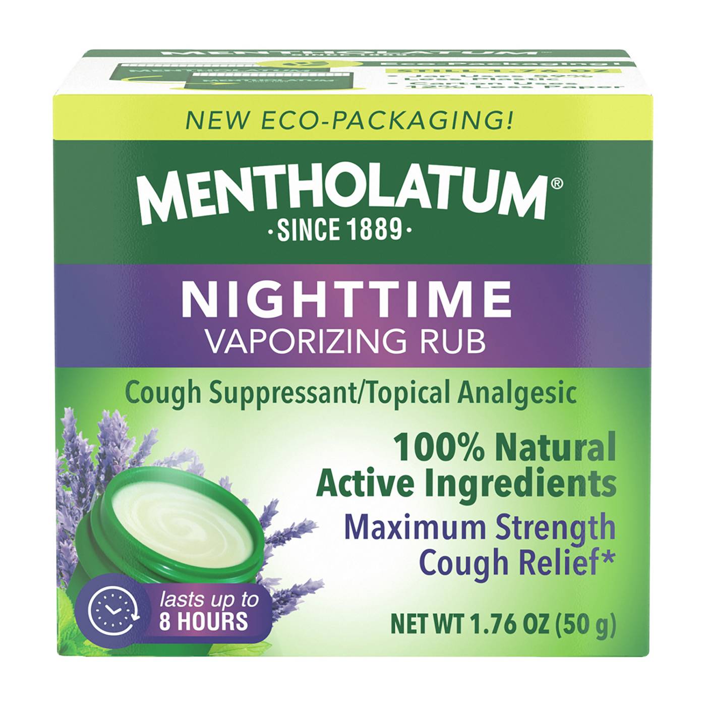 Mentholatum Nighttime Vaporizing Rub with Soothing Lavender; image 1 of 7