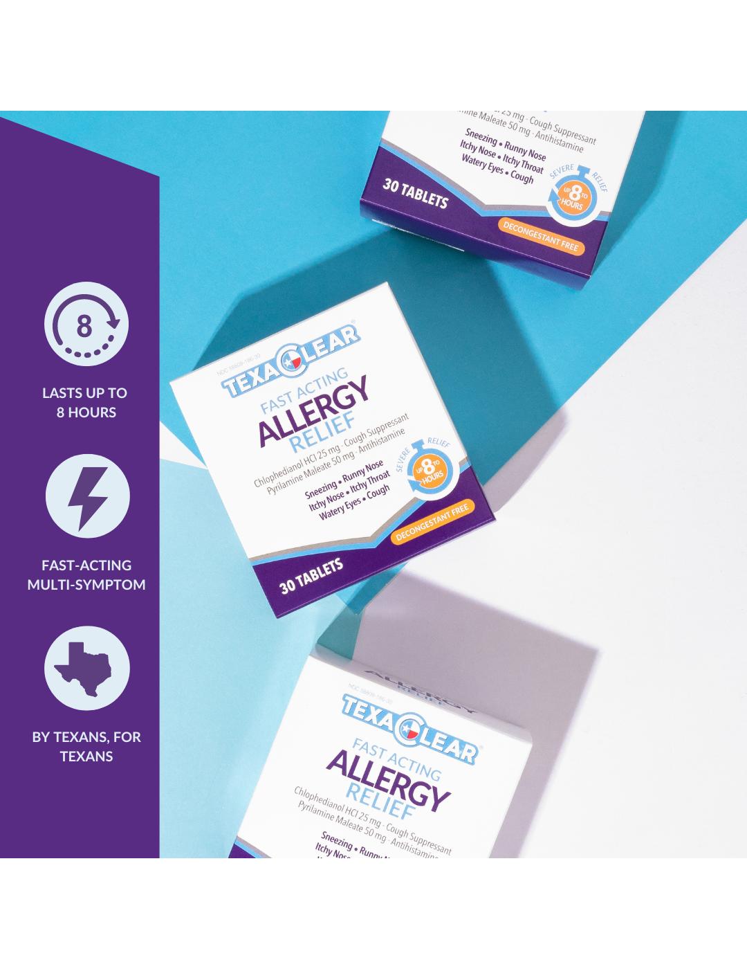 TexaClear Allergy Relief Tablets; image 3 of 6