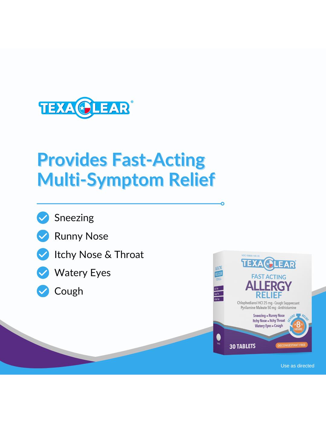 TexaClear Allergy Relief Tablets; image 5 of 6