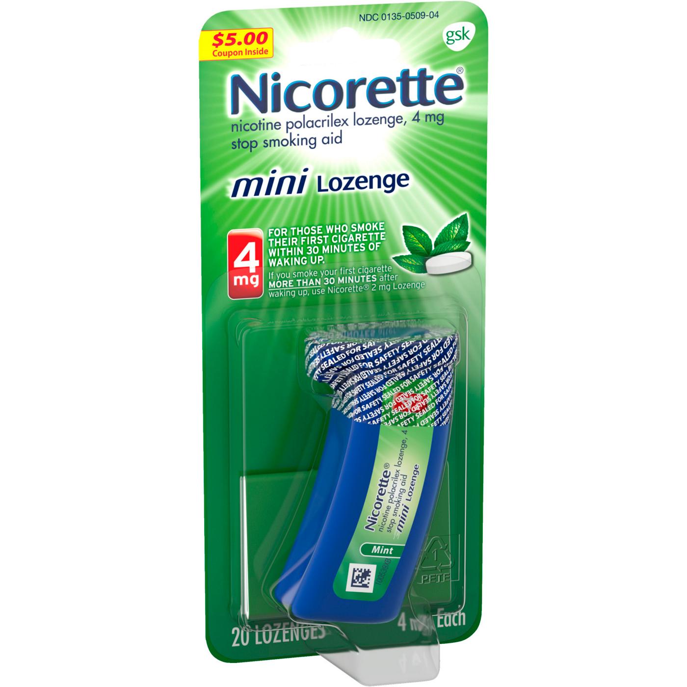 Nicorette Mini Lozenge Stop Smoking Aid - 4 mg; image 7 of 8
