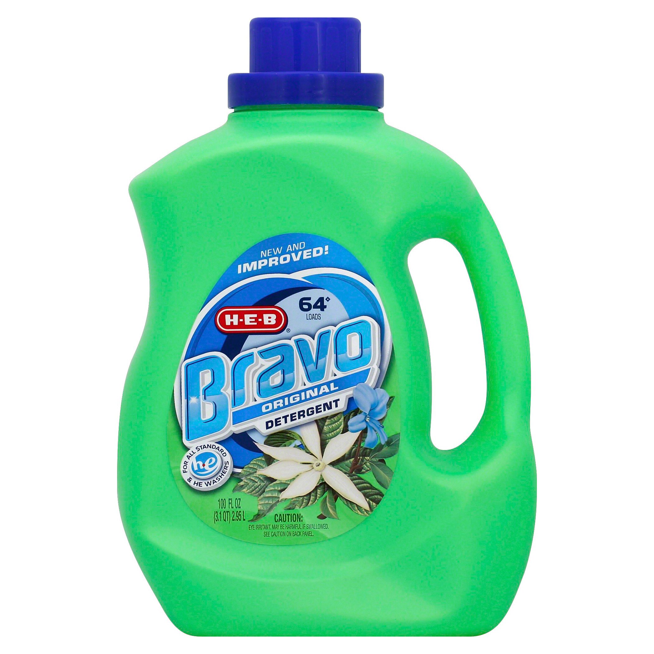 H-E-B Bravo Original Scent Liquid Laundry Detergent 64 Loads - Shop ...