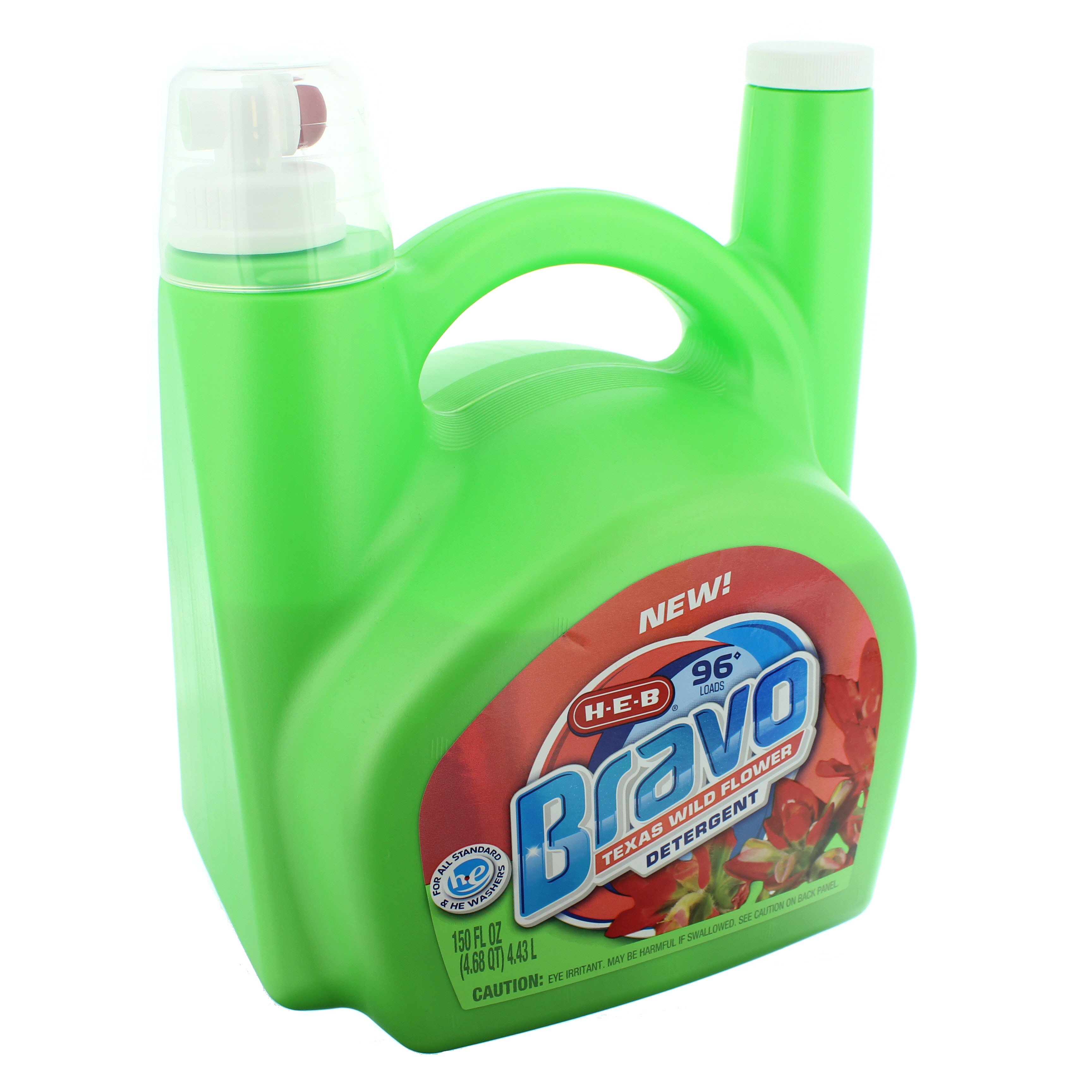 HEB Bravo Liquid Laundry Detergent Texas Wild Flower, 96 Loads Shop