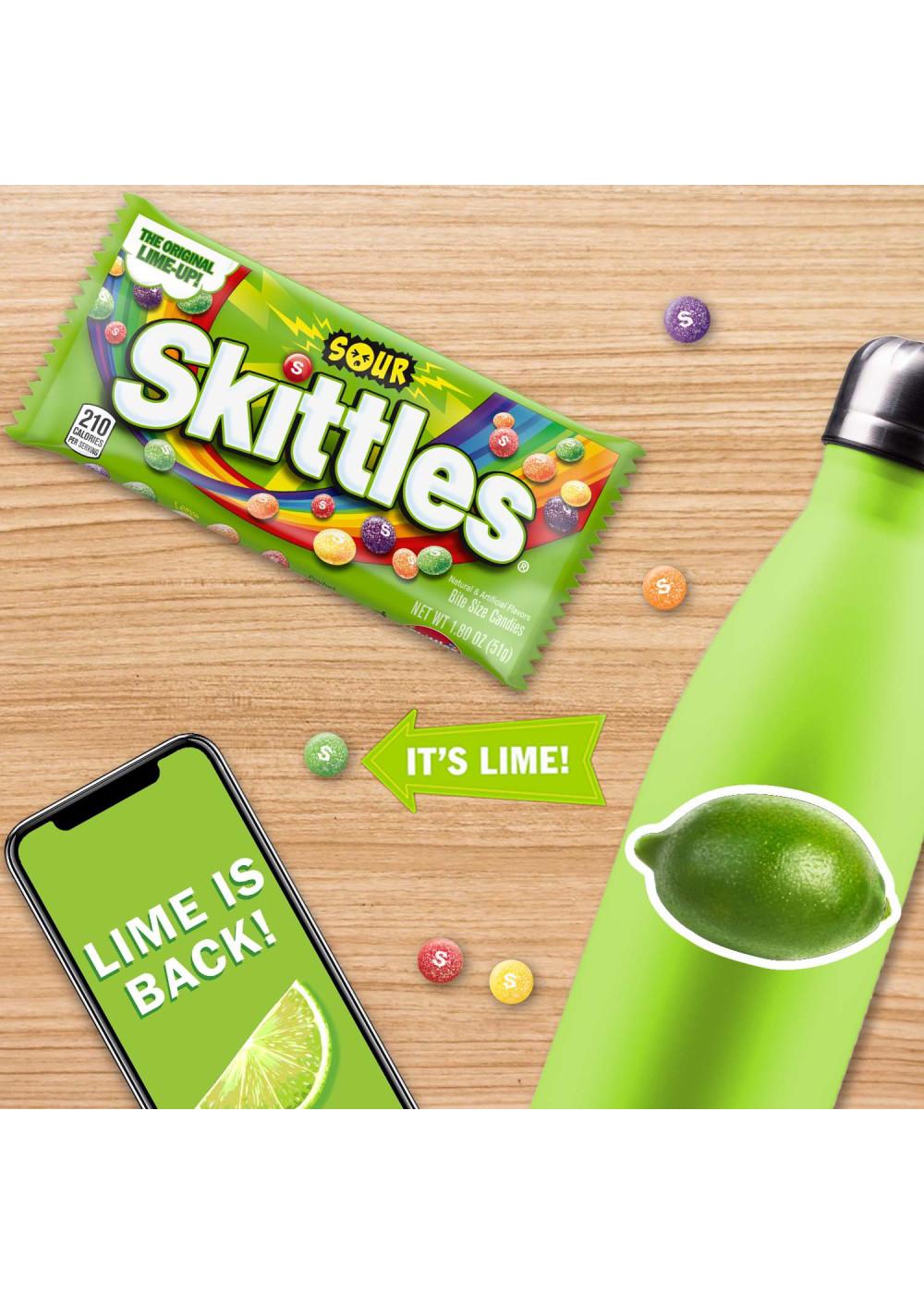 Skittles Sour Chewy Fruit Candy - Full Size; image 7 of 9