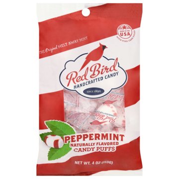 Piedmont Candy Red Bird Soft Peppermint Puffs, 4 oz