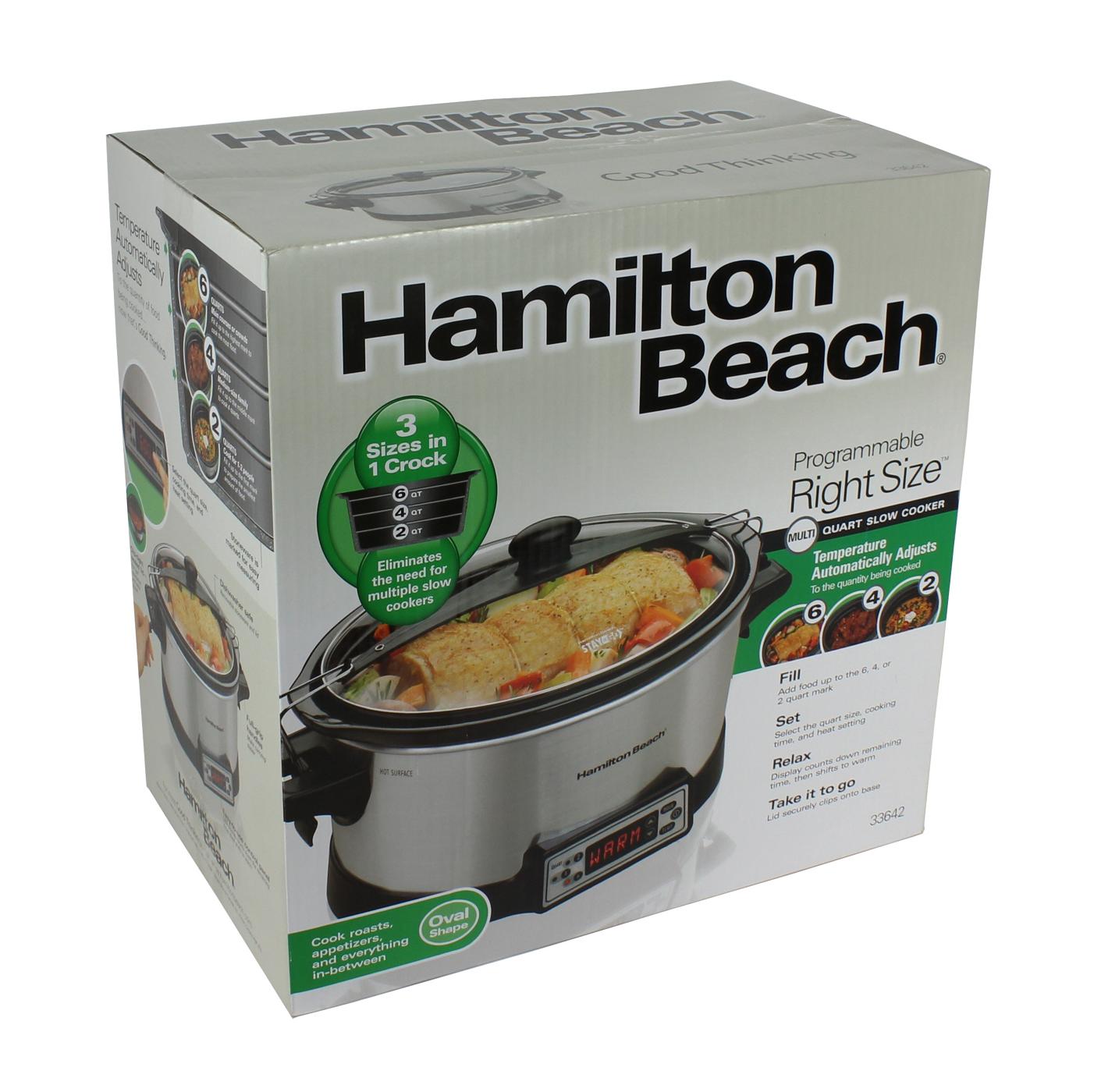 Hamilton Beach Programmable Multi Quart Slow Cooker Shop Cookers & roasters at HEB