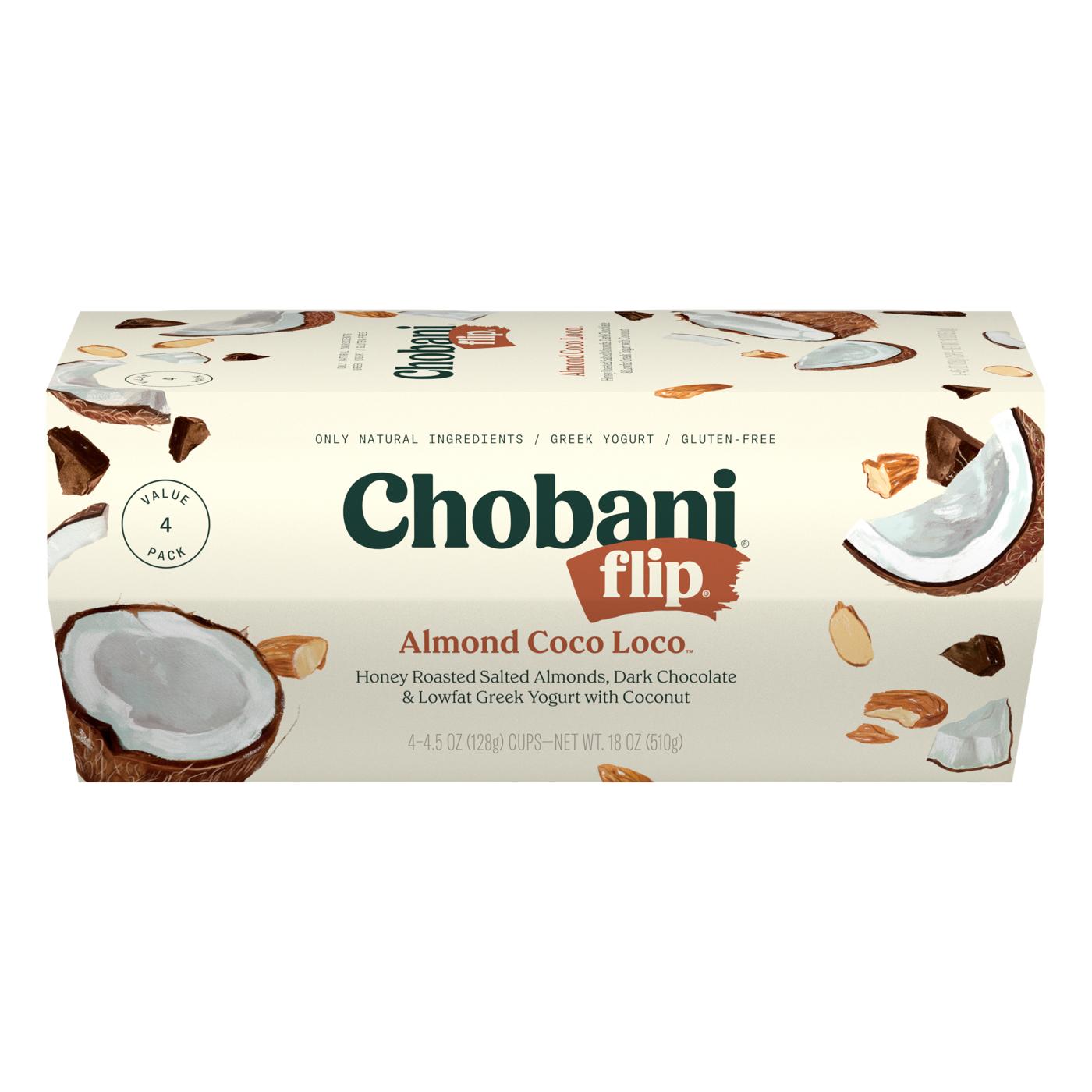 Chobani Flip Low-Fat Almond Coco Loco Greek Yogurt; image 1 of 2