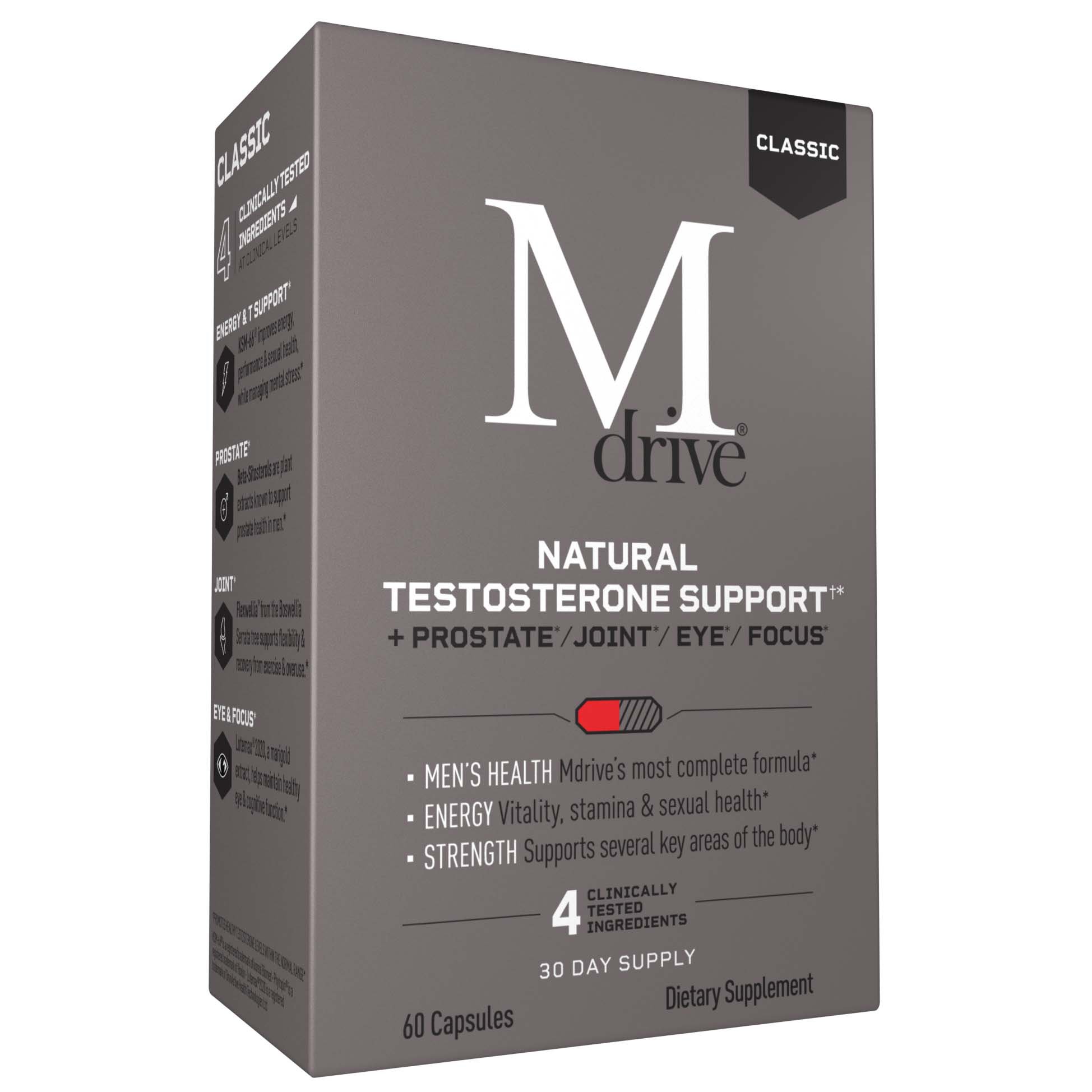 Mdrive Classic Natural Testosterone Support Capsules Shop Vitamins & Supplements at HEB
