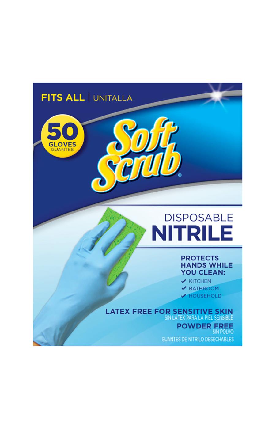 Soft Scrub Disposable Nitrile Gloves Shop Sponges & scrubbers at HEB