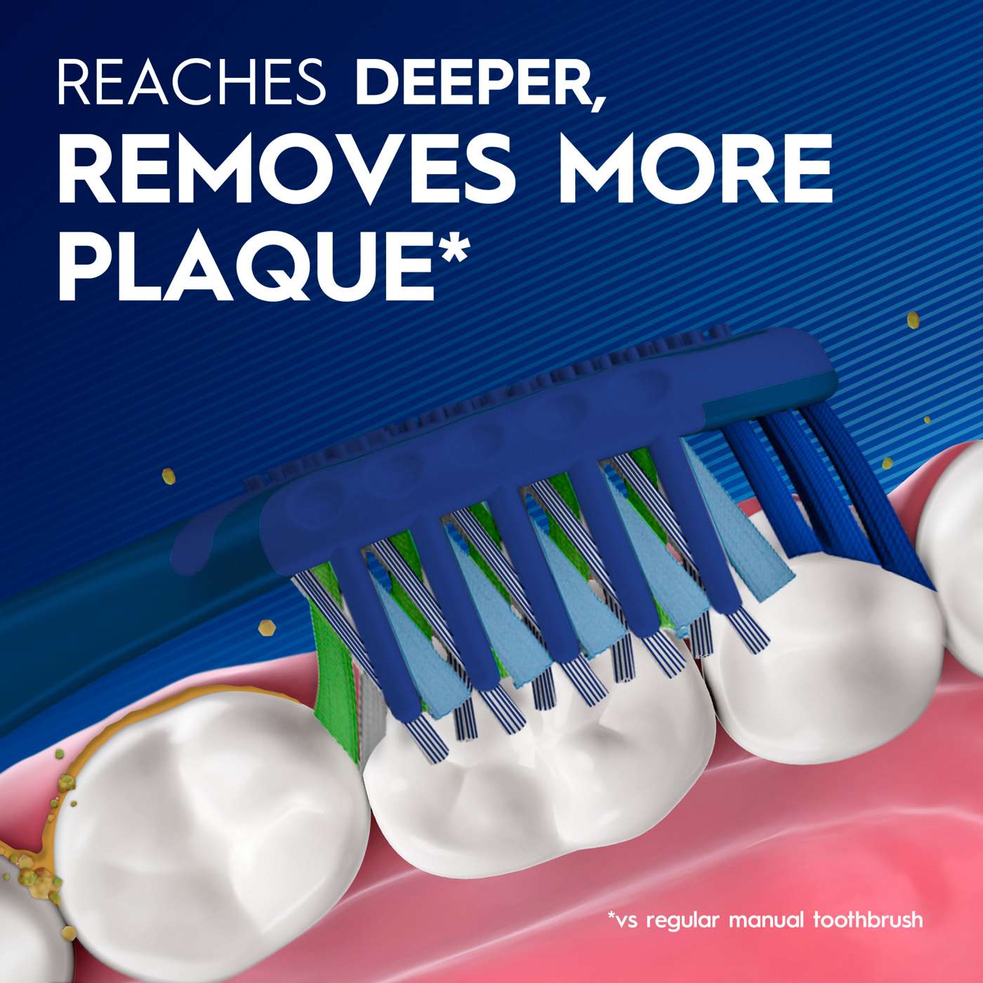 Oral-B CrossAction All In One Toothbrushes - Deep Plaque Removal, Medium; image 4 of 8