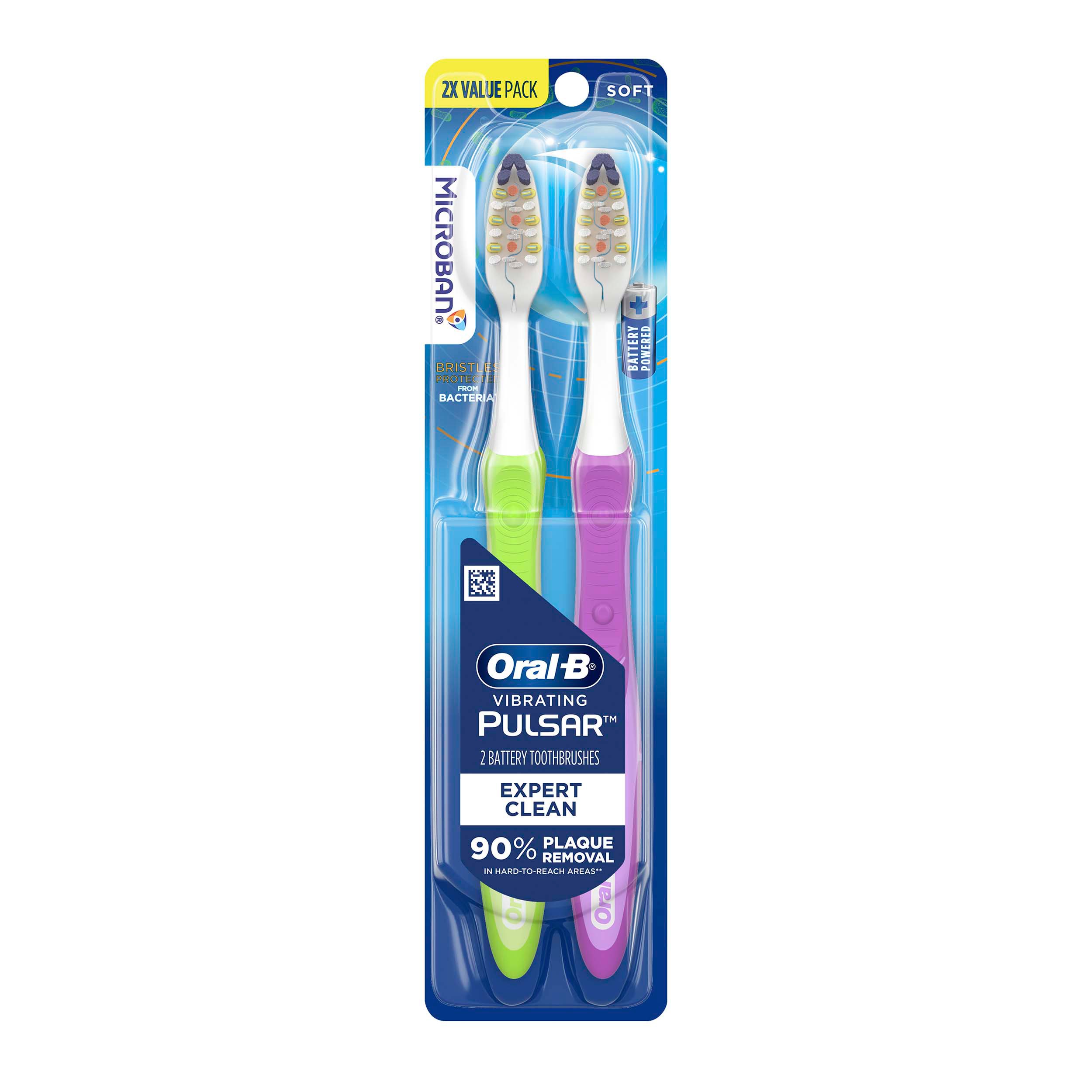 Planeet Productiviteit motor Oral-B Pulsar Expert Clean Battery Toothbrushes Soft - Shop Oral Hygiene at  H-E-B
