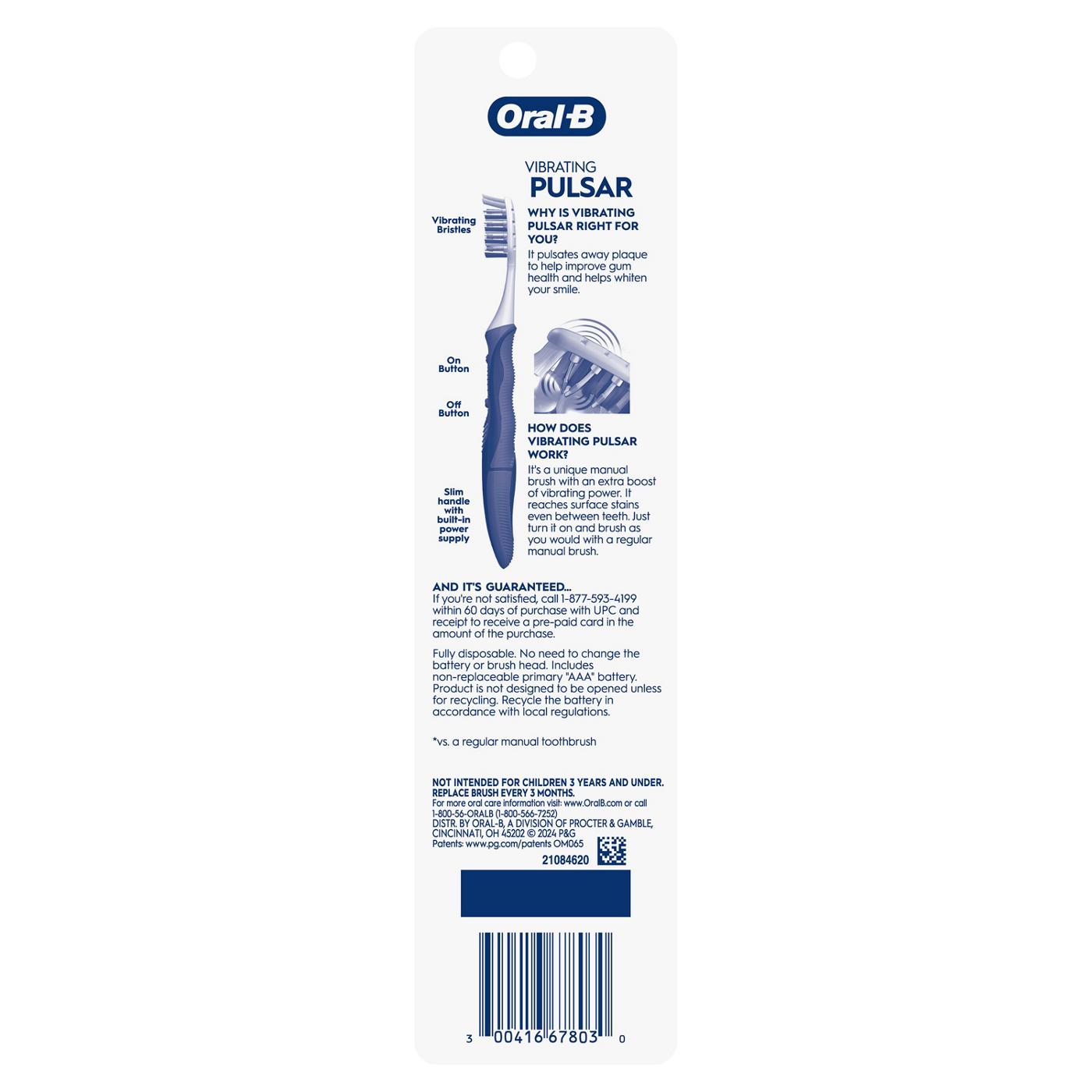 Oral-B Pulsar Expert Clean Battery Soft Toothbrushes; image 2 of 9