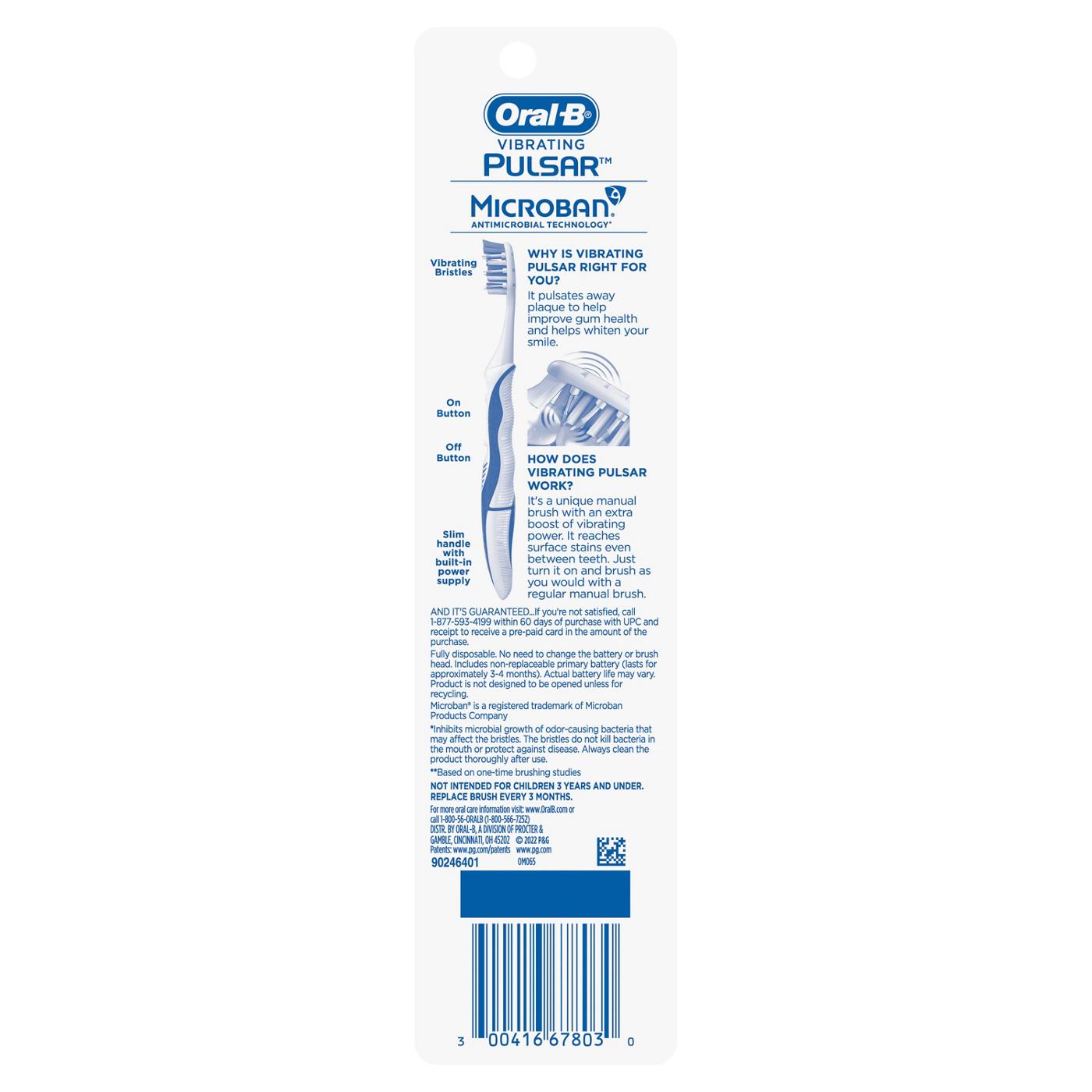 Oral-B Pulsar Expert Clean Battery Soft Toothbrushes; image 3 of 9