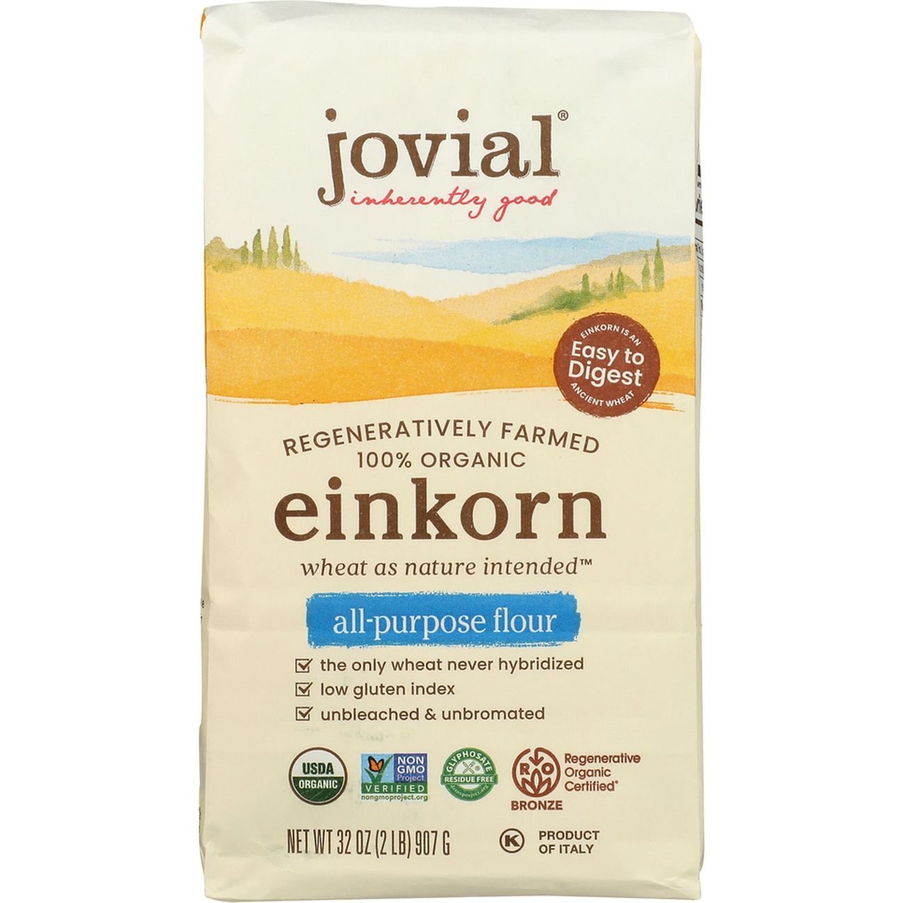 Jovial Organic Einkorn AllPurpose Flour Shop Flour at HEB