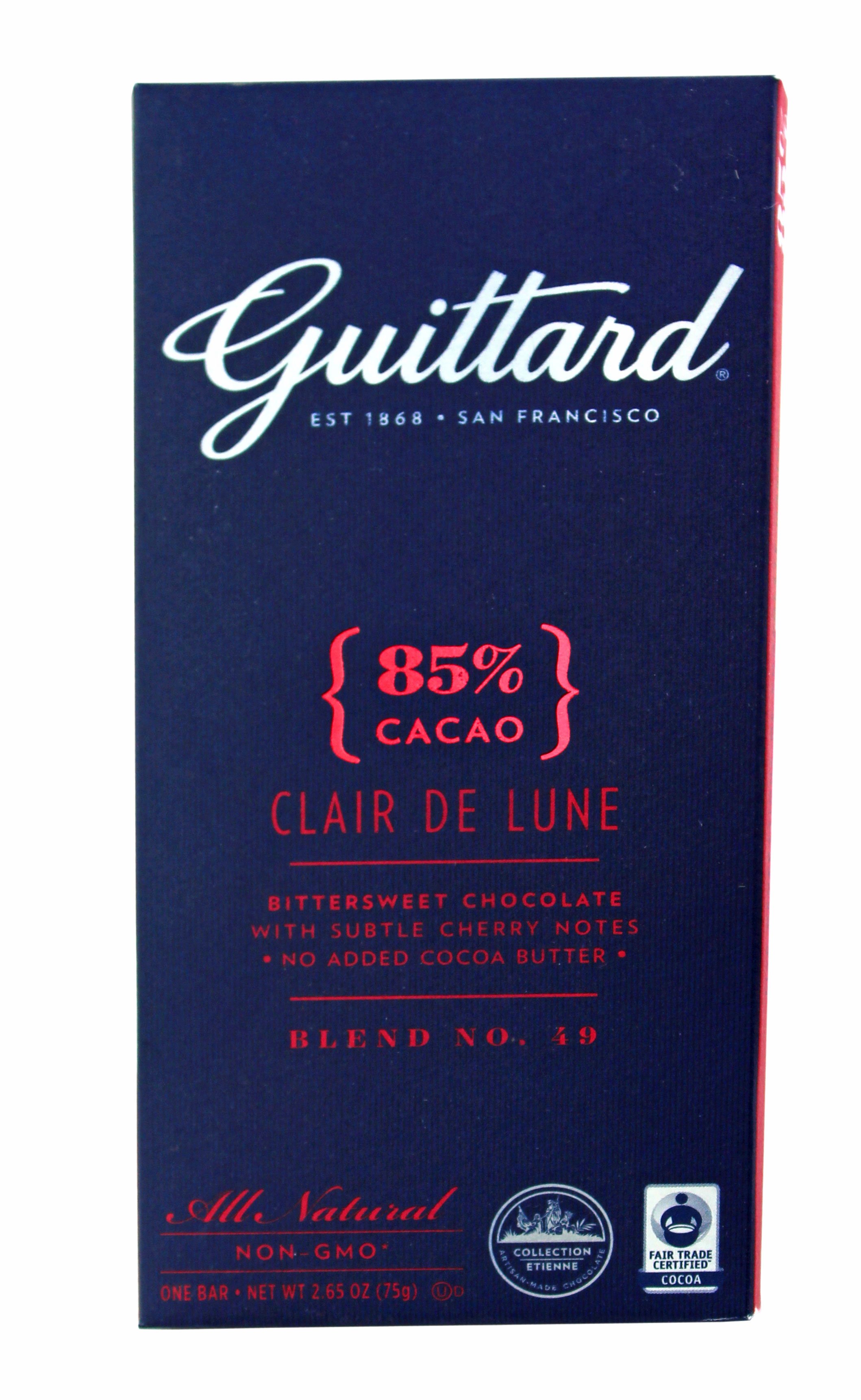 Guittard 85% Cacao Claire De Lune Bittersweet Chocolate, 2.65 oz