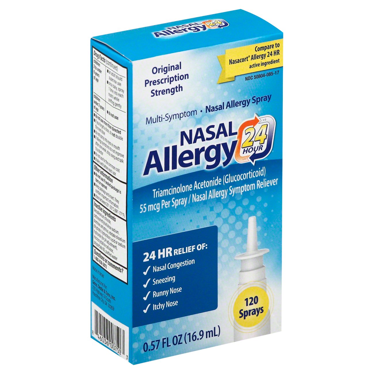 Equate Triamcinolone Acetonide Nasal Allergy Spray, 55 Mcg Per Spray