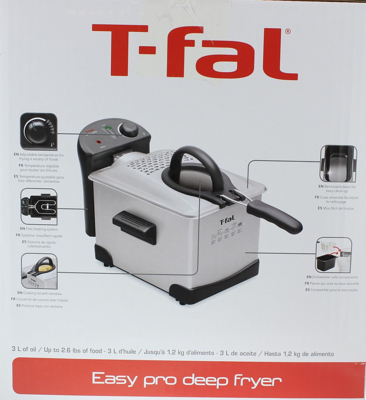 Tfal Easy Pro Stainless Steel Deep Fryer Shop Cookers & roasters at