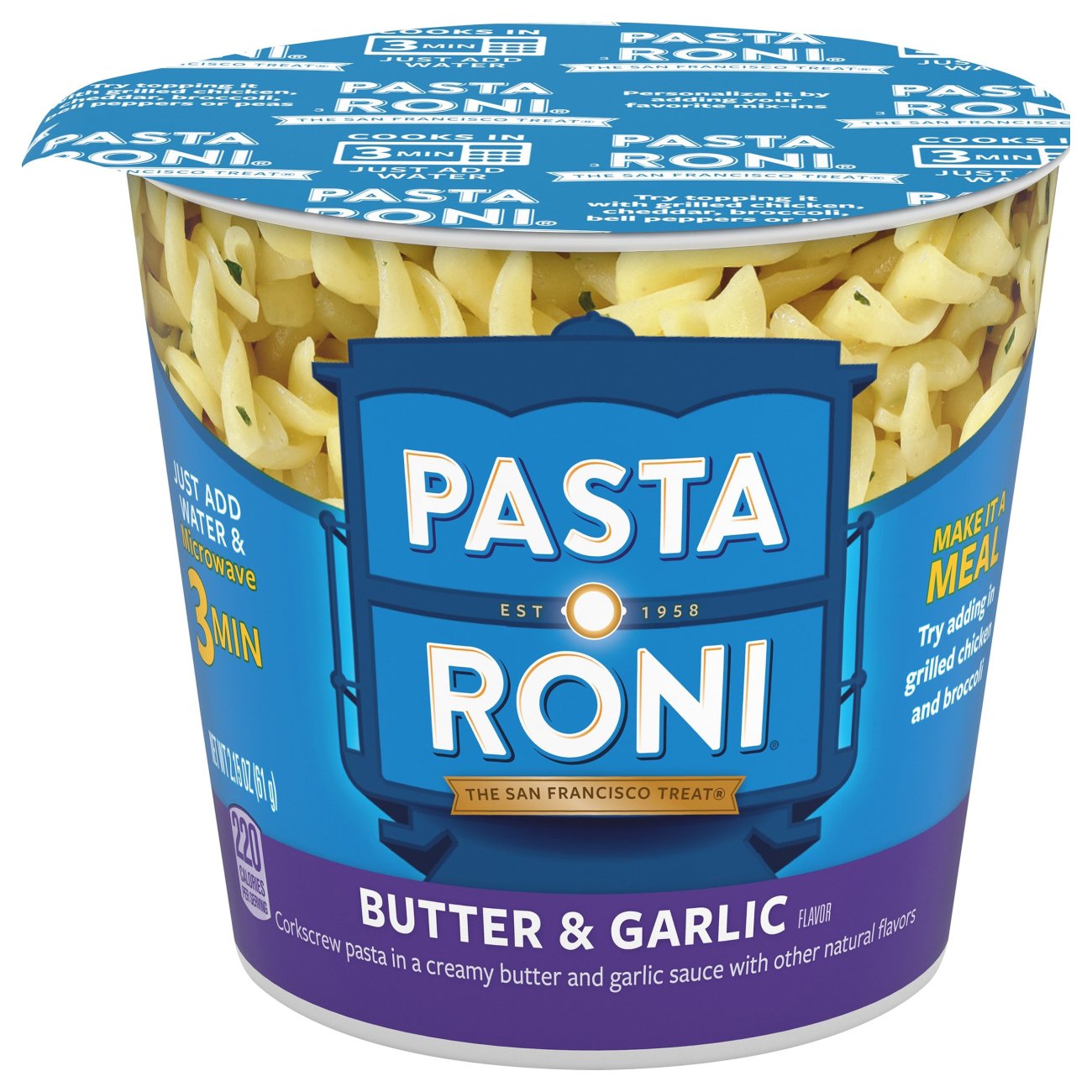 Pasta Roni Butter & Garlic Cup Shop Pantry Meals at HEB