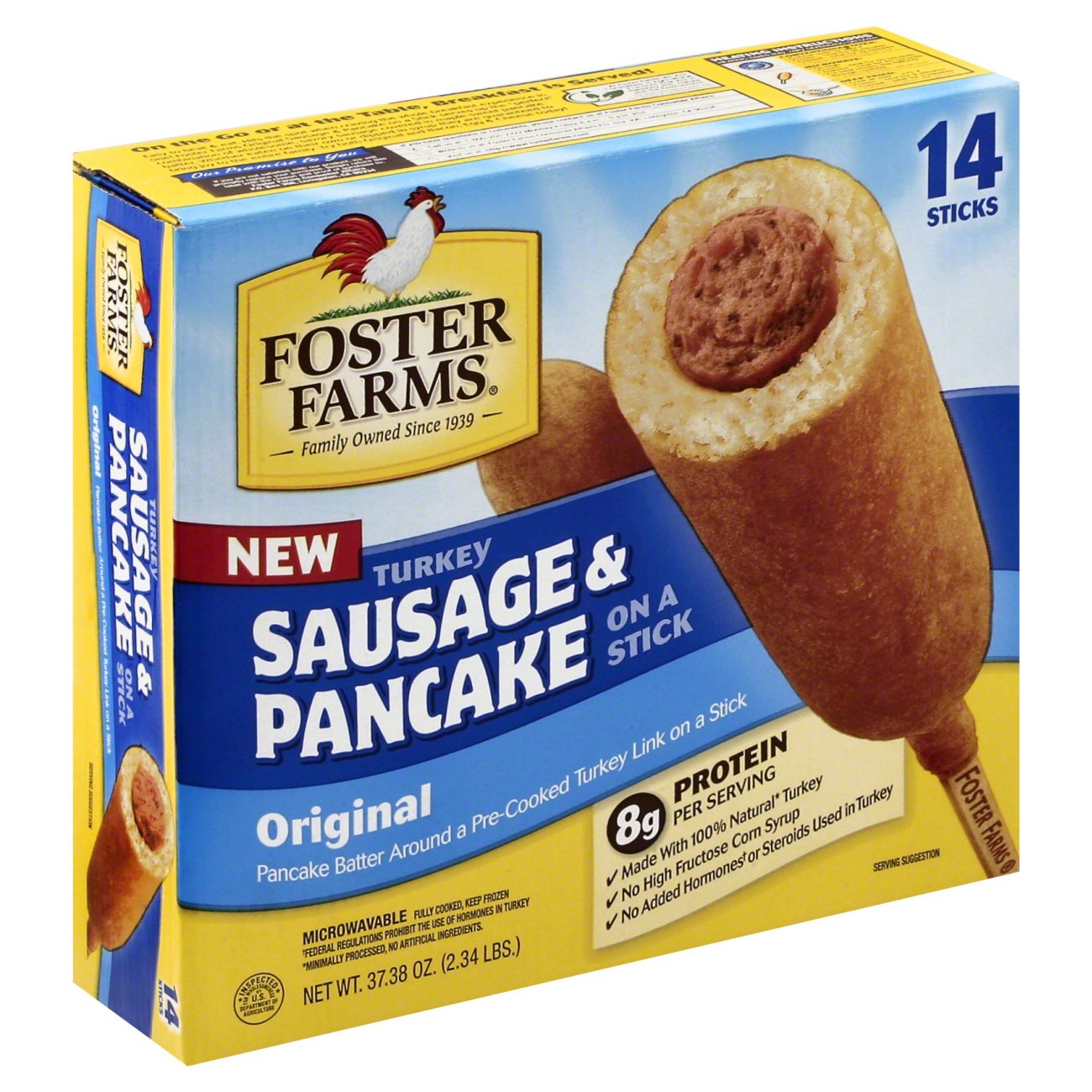 Foster Farms Turkey Sausage Pancake Wrap On a Stick Shop Sausages & hot dogs at HEB