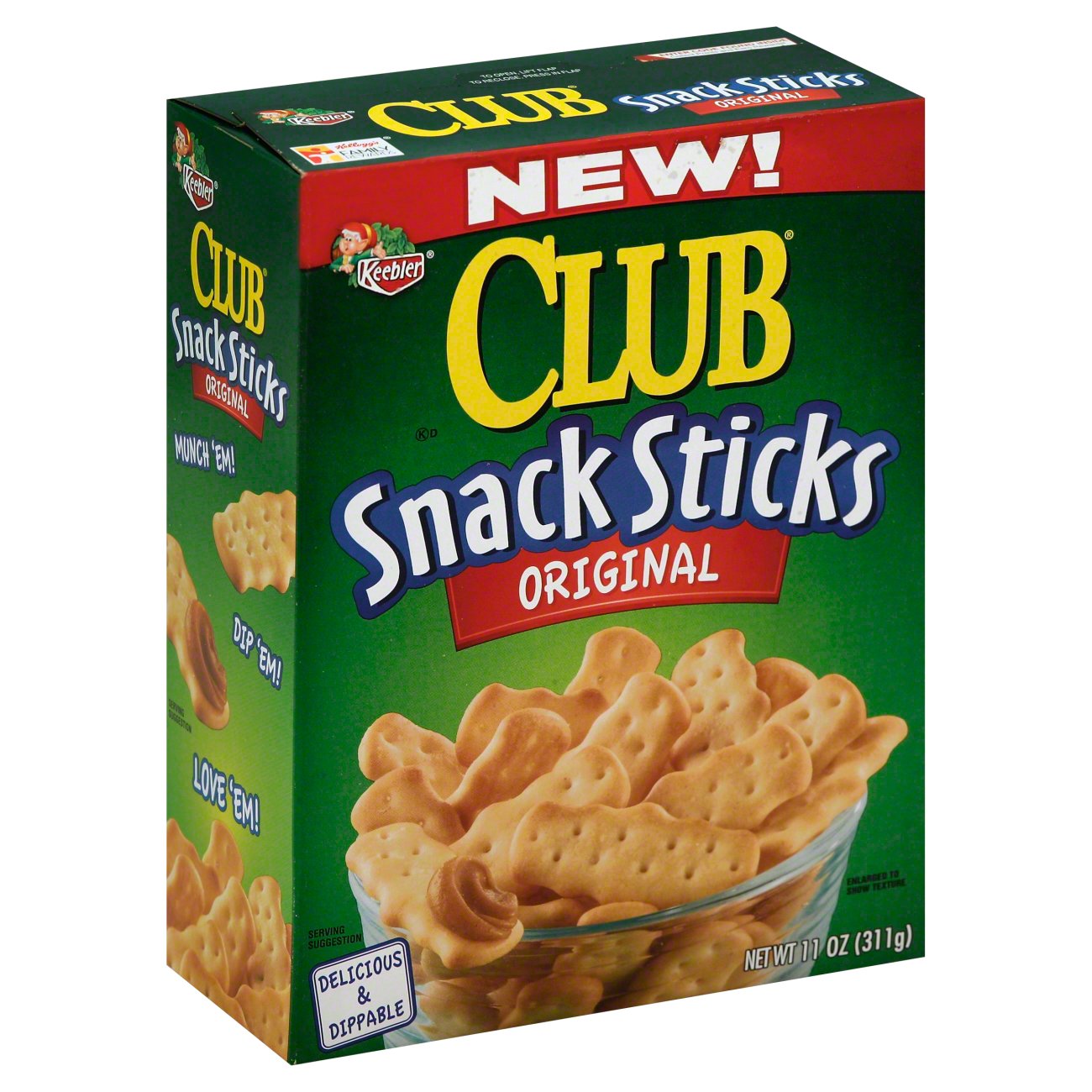 Keebler Club Snack Sticks Original Shop Crackers & breadsticks at HEB