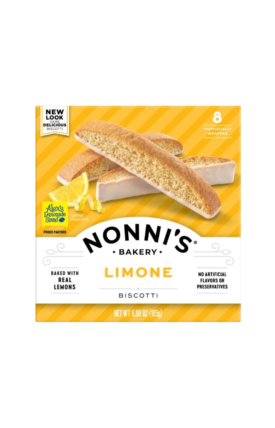Nonni's Limone Biscotti Cookies; image 1 of 3