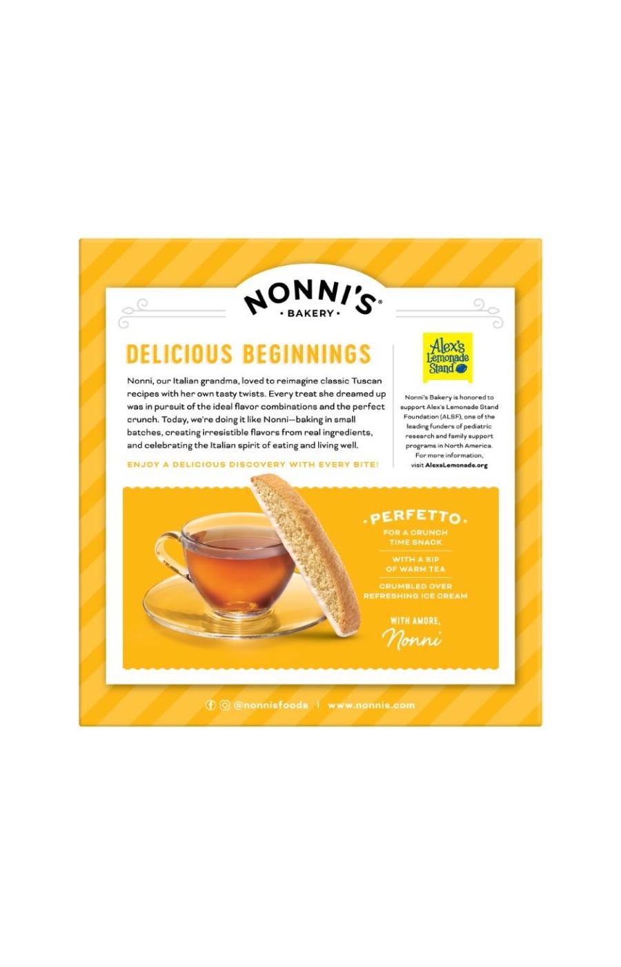 Nonni's Limone Biscotti Cookies; image 2 of 3