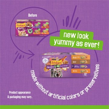 Friskies Purina Wet Cat Food Variety Pack - Poultry Pate Favorites