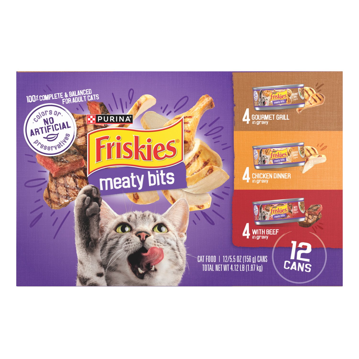 Friskies Purina Friskies Gravy Wet Cat Food Variety Pack, Meaty Bits Shop Food at HEB