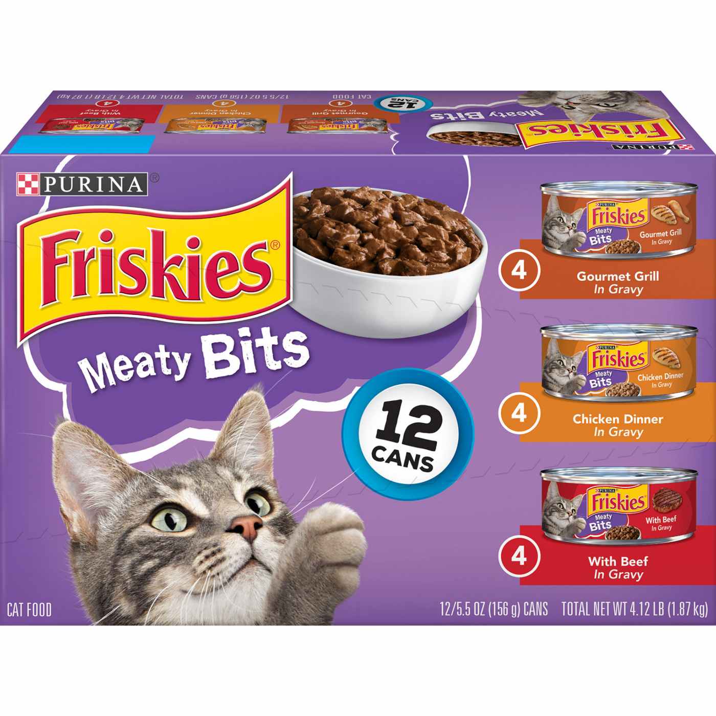 Friskies Gravy Wet Cat Food Variety Pack, Meaty Bits; image 1 of 6