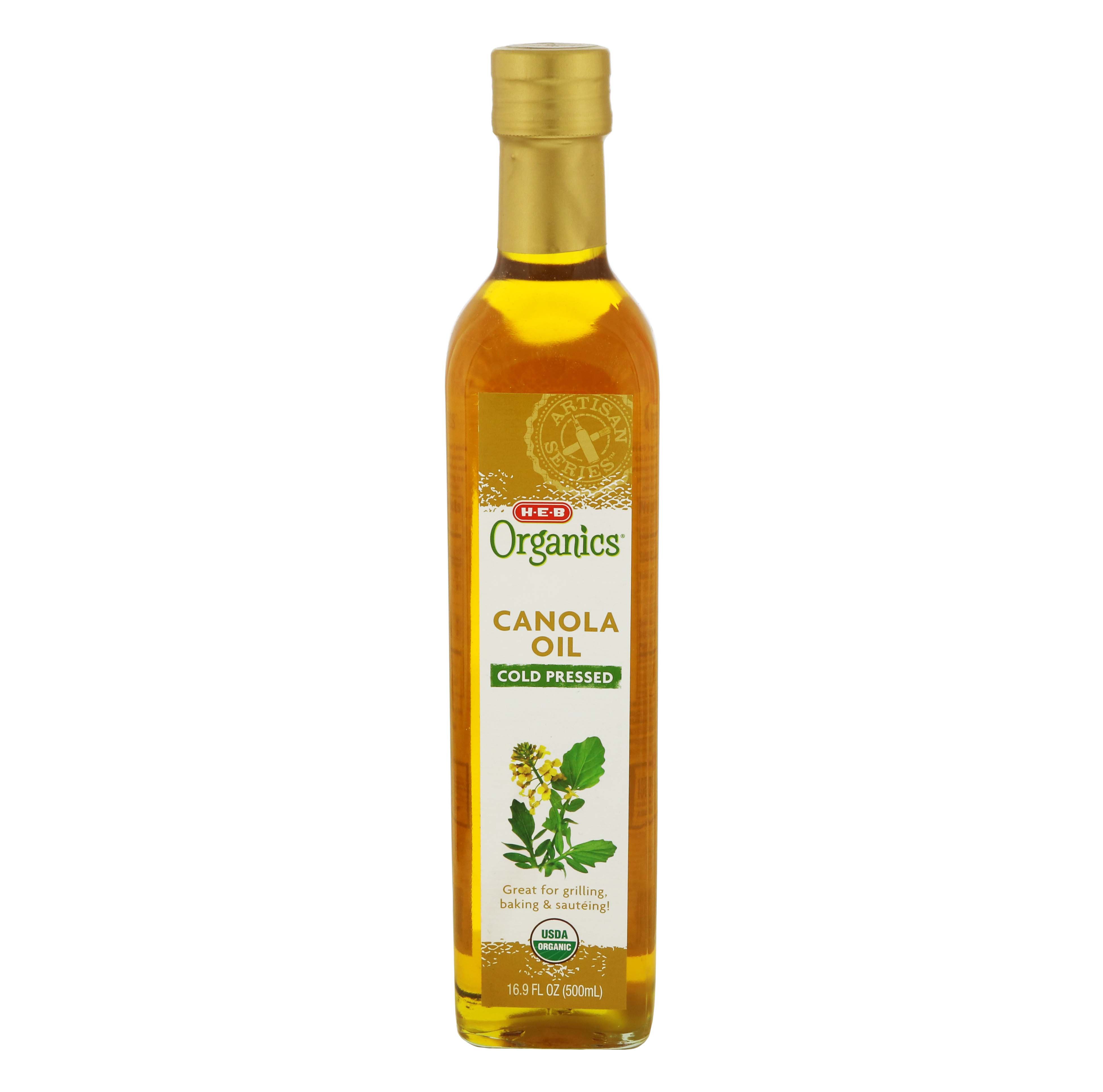 H E B Organics Cold Pressed Canola Oil Shop Oils At H E B