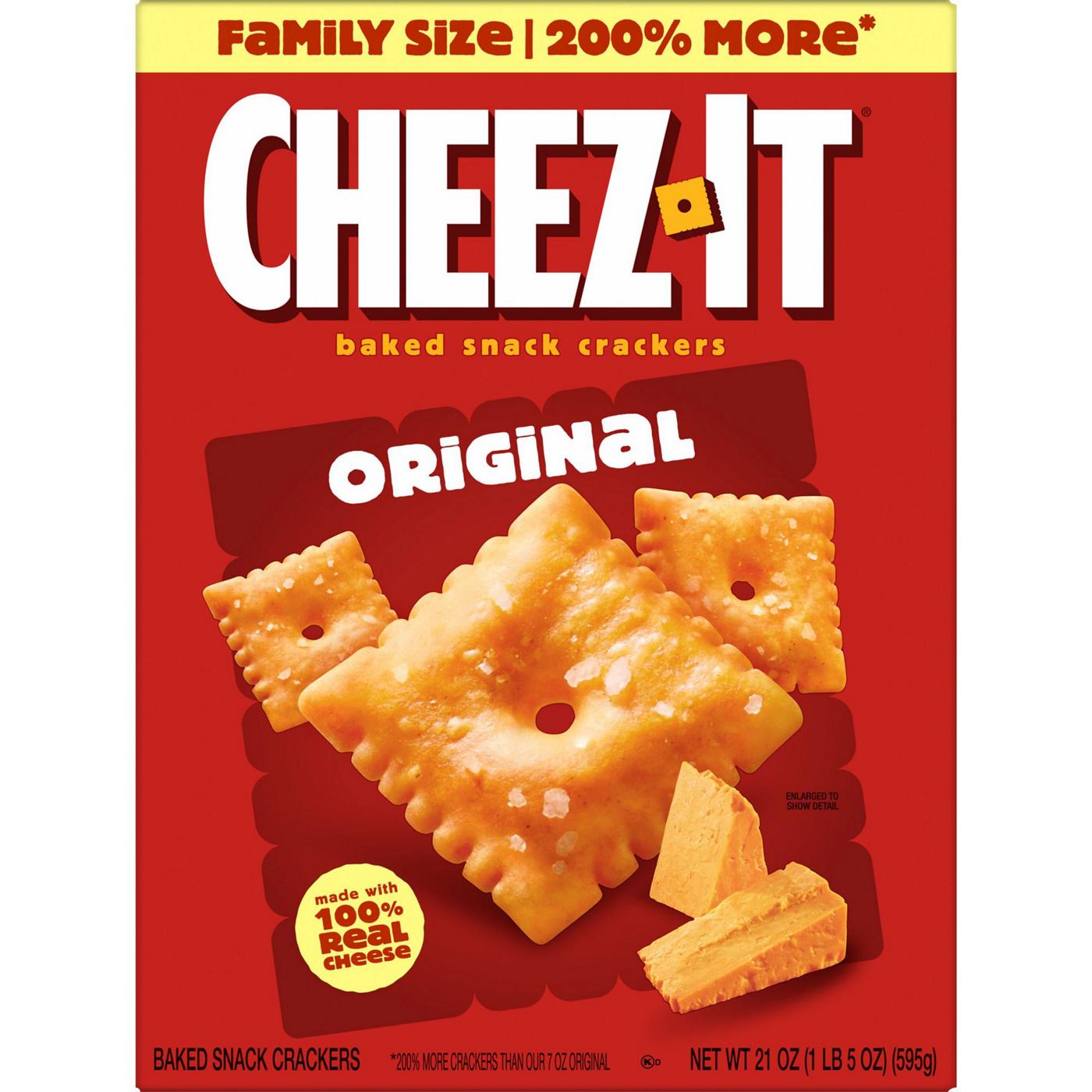 Cheez-It Original Cheese Crackers; image 1 of 7