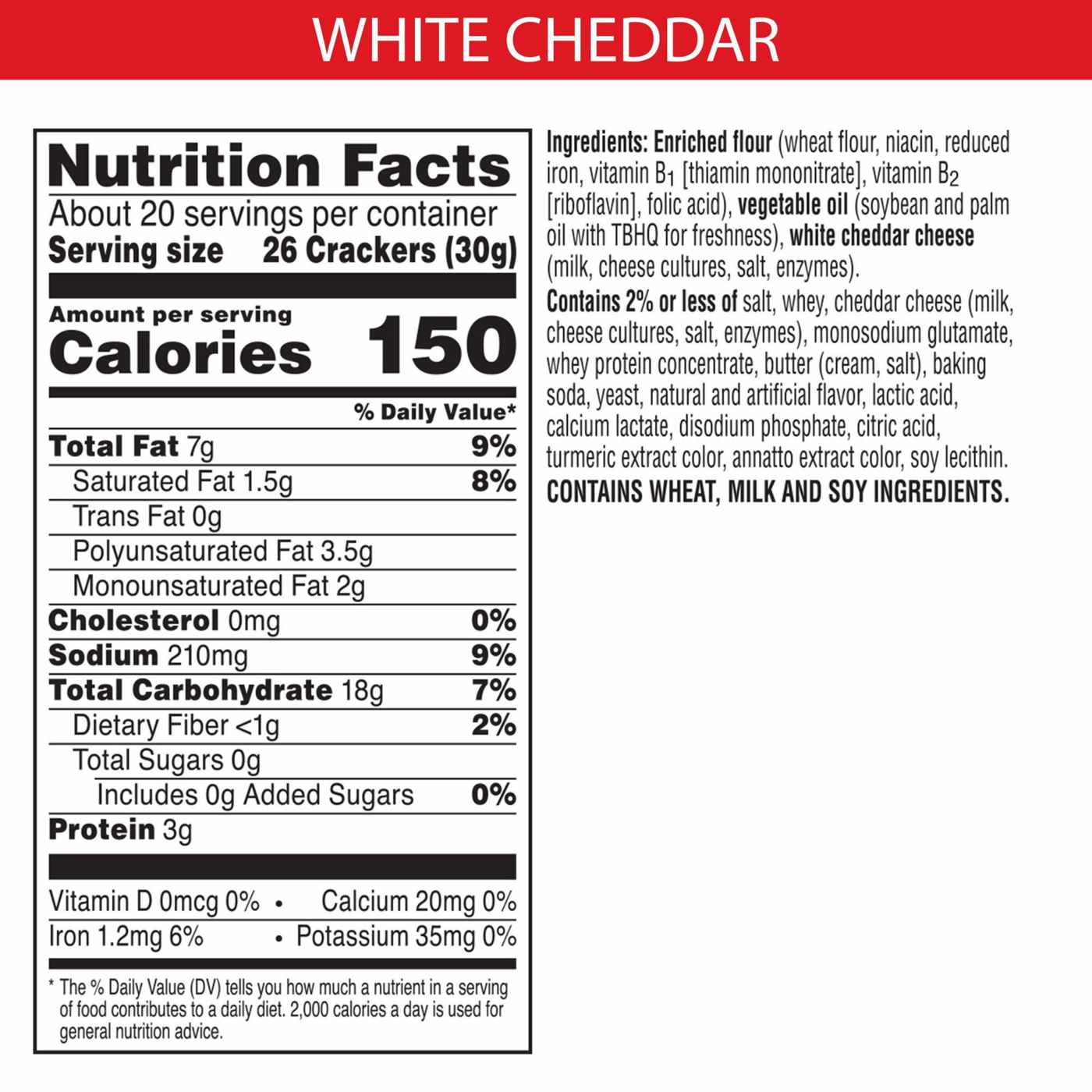 Cheez-It White Cheddar Cheese Crackers; image 3 of 5